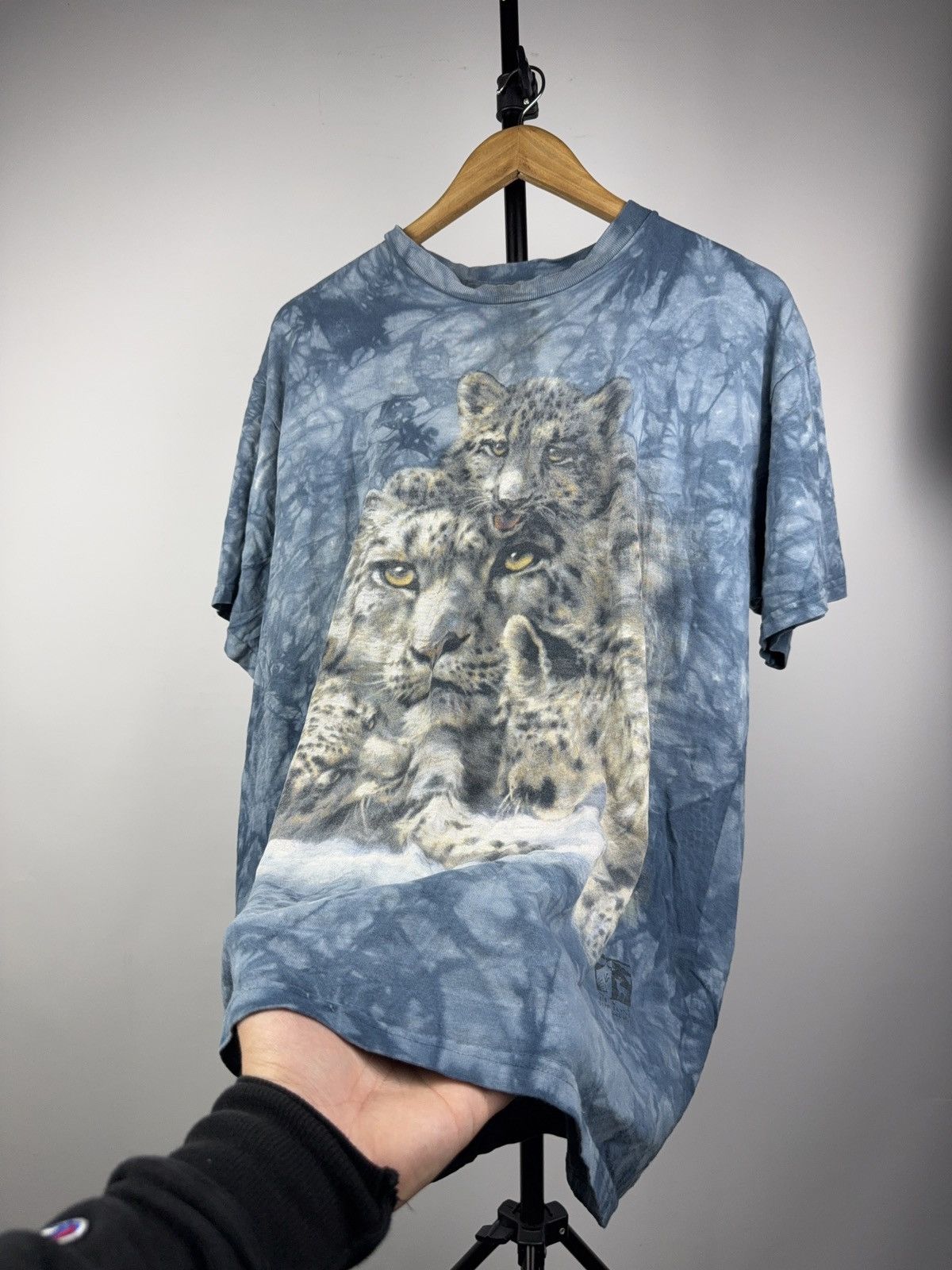 The Mountain Vintage 1998 The Mountain Snow Leopard Graphic T-Shirt Size US L / EU 52-54 / 3 - 7 Thumbnail