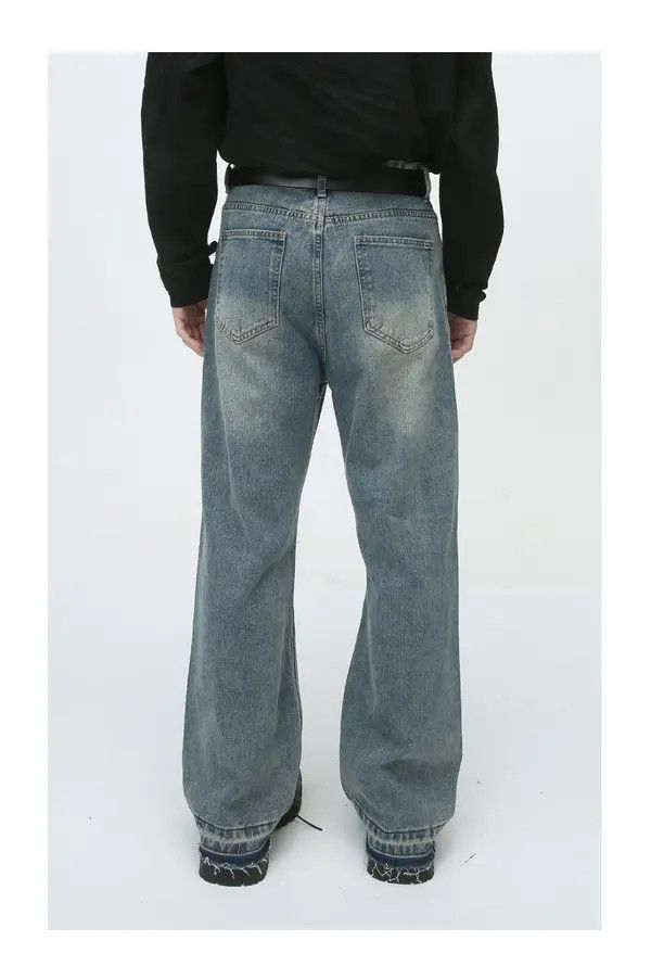VIBE Vintage loose straight-leg raw edge jeans Size US 32 / EU 48 - 8 Thumbnail