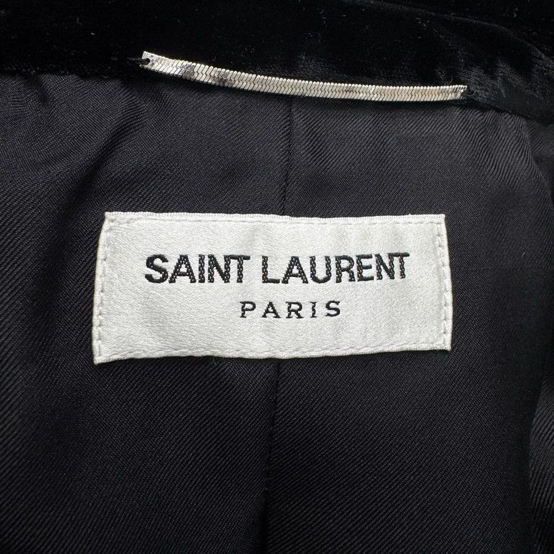 Saint Laurent Paris SLP Black Velvet Blazer Jacket- Size US M / EU 48-50 / 2 - 2 Thumbnail