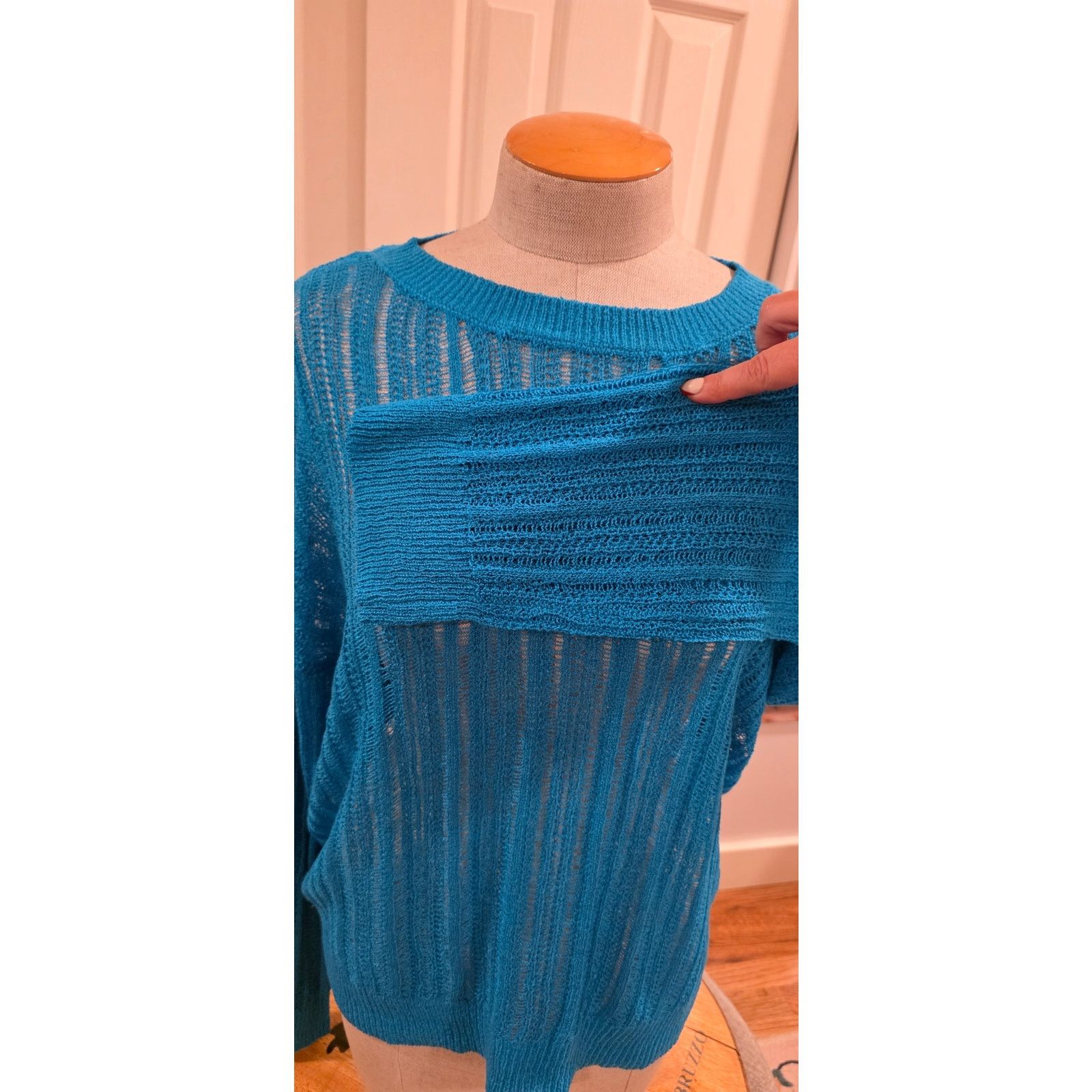Other Double Zero Turqouise Sweater NWOT Size Medium Size M / US 6-8 / IT 42-44 - 4 Thumbnail