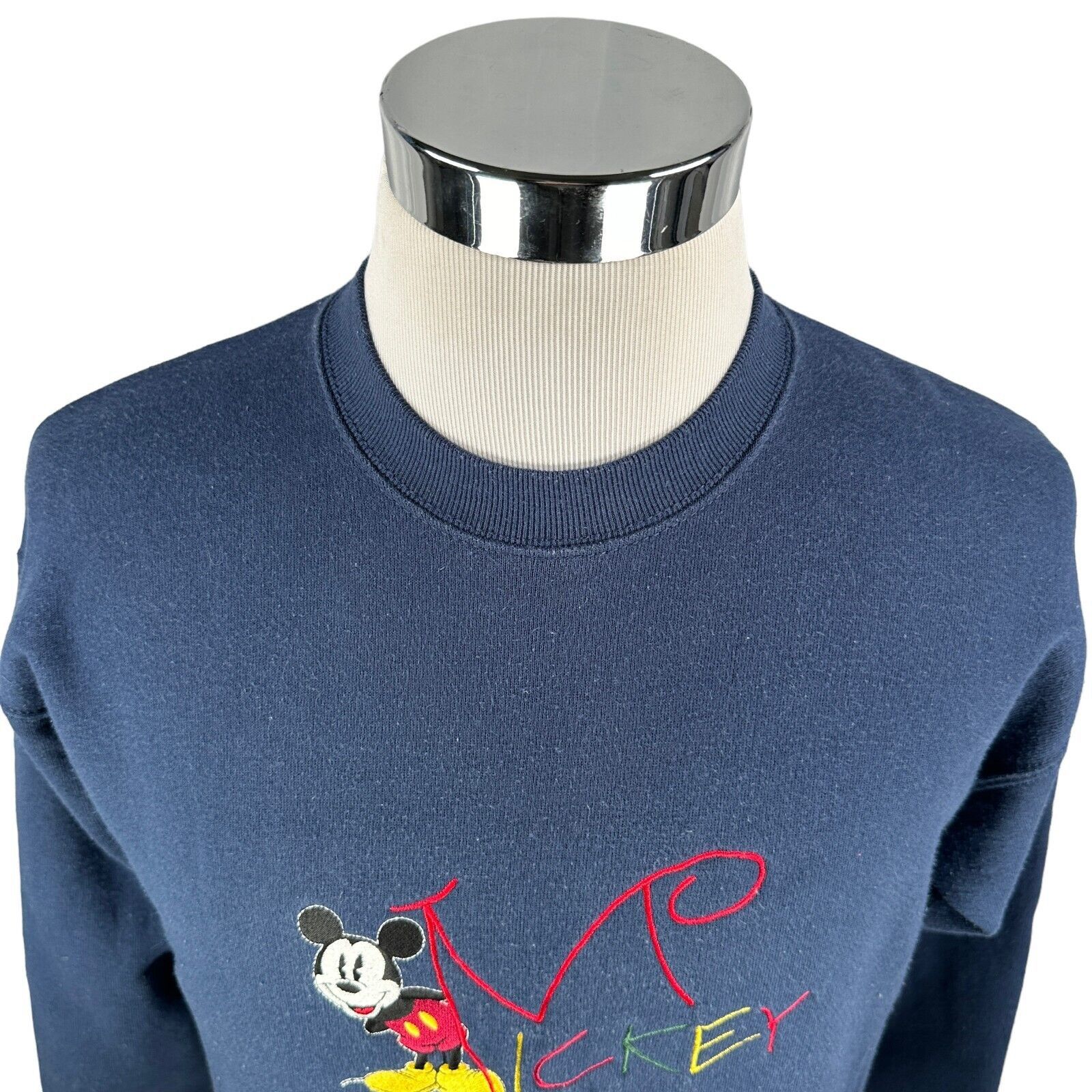 Disney Vintage Disney Sweatshirt Medium Blue Mickey Mouse USA 90s Size US M / EU 48-50 / 2 - 7 Thumbnail