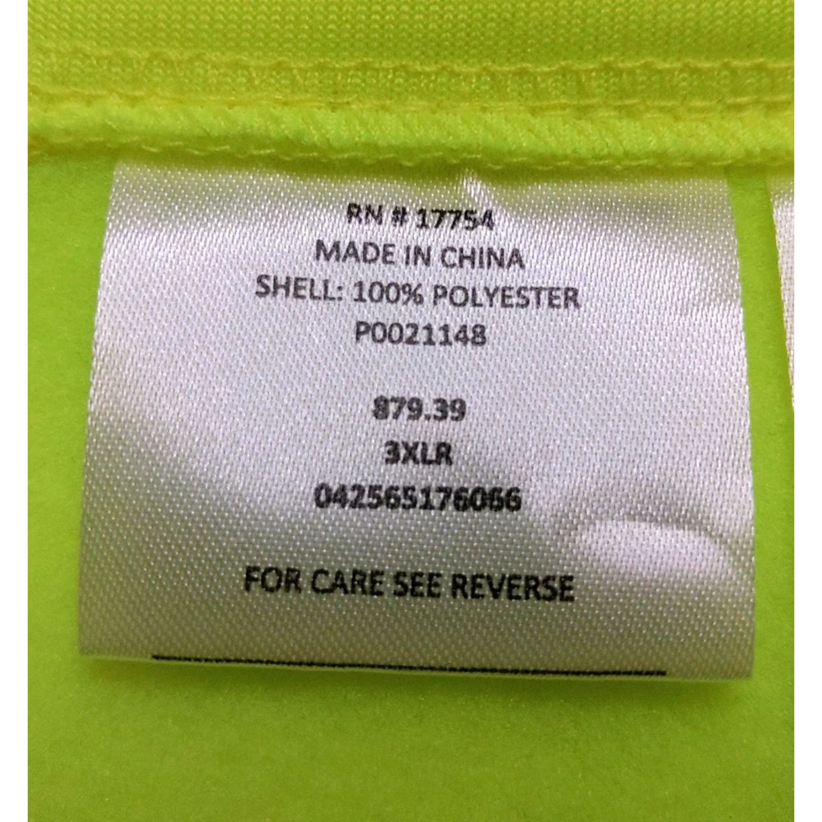 Vintage Key Safety Work Wear Hoodie 2XLT Mens Yellow Reflective High Visibility Hoodie Shirt (Wear) Size US XXL / EU 58 / 5 - 7 Thumbnail