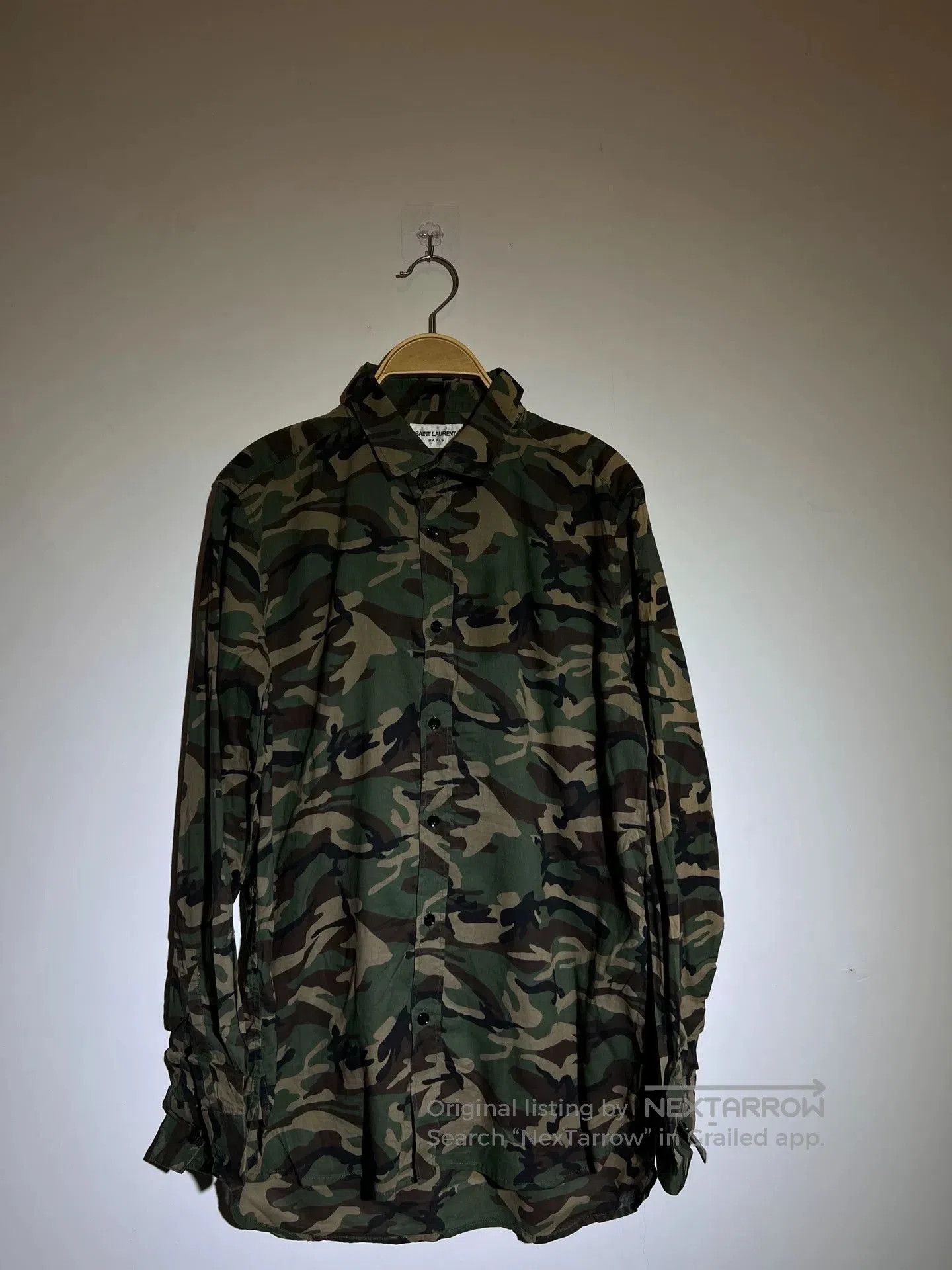 Saint Laurent Paris Saint Laurent Camouflage Shirt for Men and Women. Size US M / EU 48-50 / 2 - 4 Thumbnail