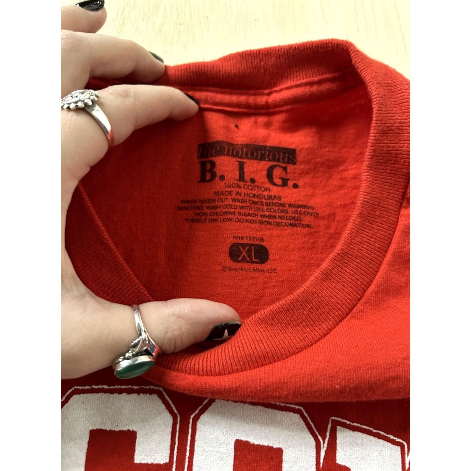 Vintage VINTAGE The Notorious B.I.G. Biggie Shirt Mens XL Red Sky's the Limit Brooklyn Hip Hop Shirt Size US XL / EU 56 / 4 - 3 Thumbnail