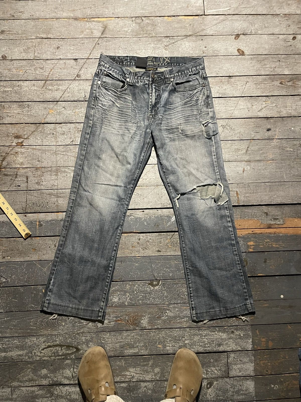 Helix × Vintage Y2K Helix Boot Cut Jeans Size US 32 / EU 48 - 2 Thumbnail