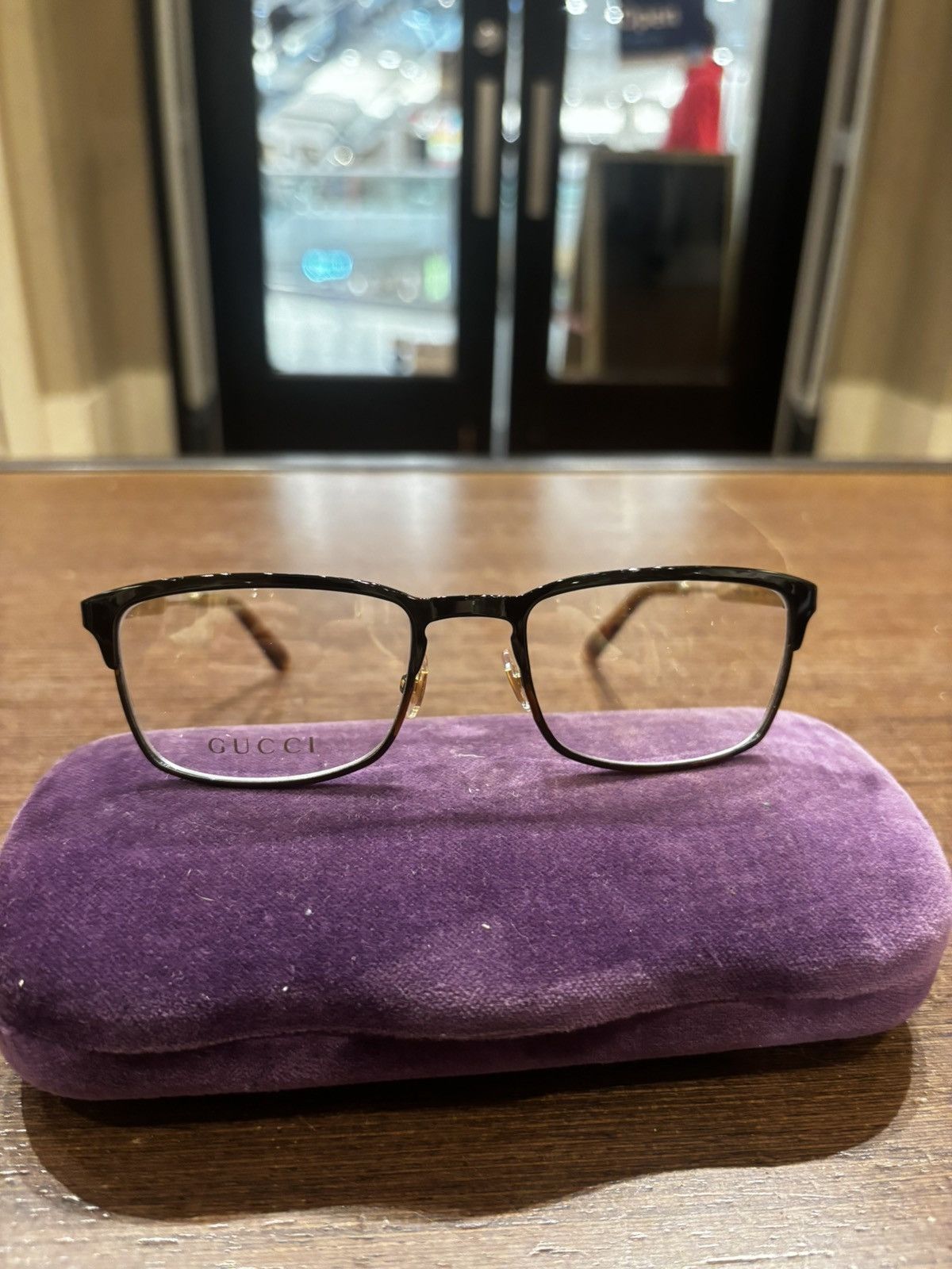 Gucci Gucci Square Frame Glasses Size ONE SIZE - 2 Thumbnail