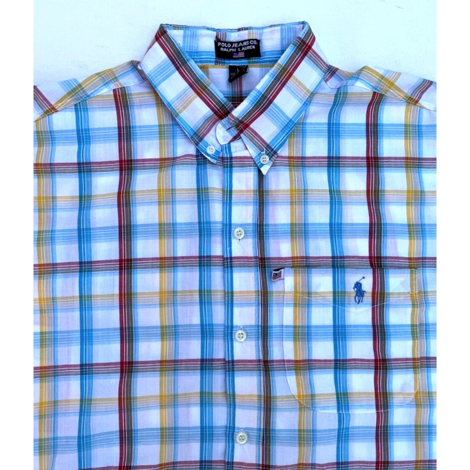 Ralph Lauren VINTAGE Polo Jeans Co. Ralph Lauren Shirt Size US L / EU 52-54 / 3 - 3 Thumbnail