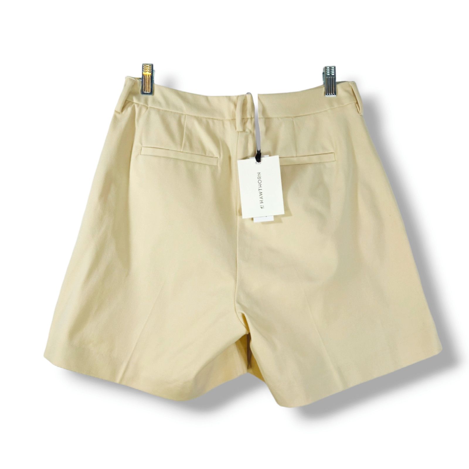 Other 41 Hawthorn Pleated Trouser Shorts High Rise Ecru 6 NWT Size 28" / US 6 / IT 42 - 2 Thumbnail