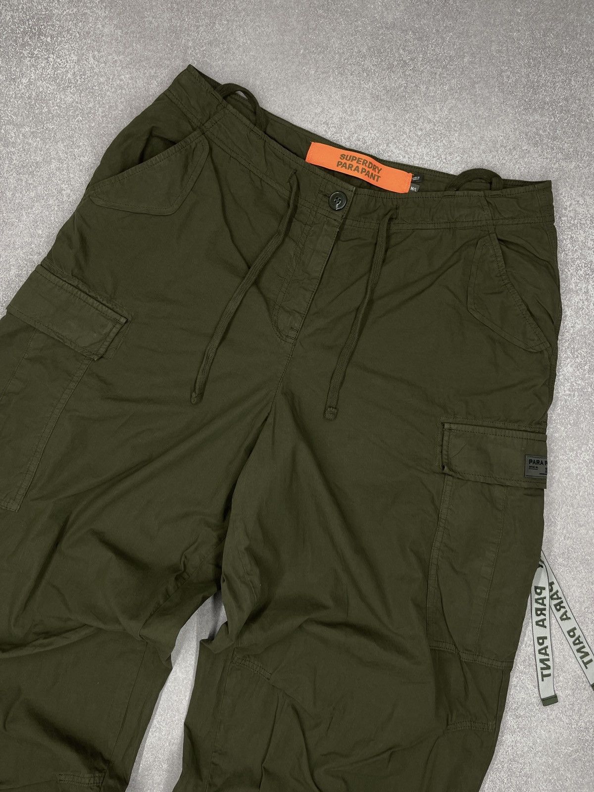 Superdry Vintage SuperDry Baggy Parachute Cargo Pants Khaki Size 28" / US 6 / IT 42 - 5 Thumbnail