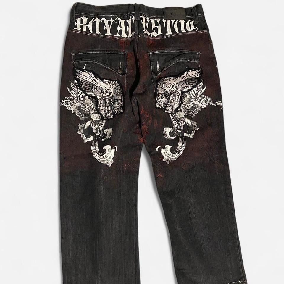 SUPER RARE Y2k Raw Blue Jeans