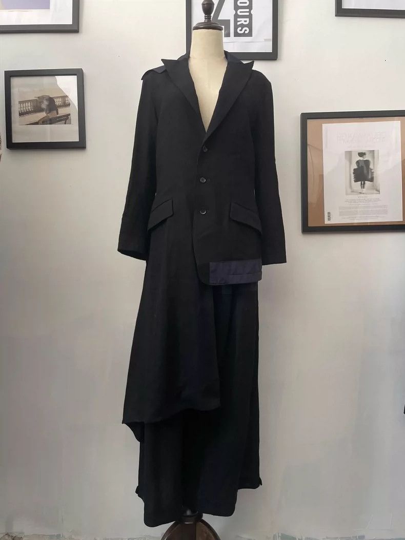 Yohji Yamamoto yohji Yamamoto size 1 Medieval Asymmetric Jacket Wide Leg Size 36R - 1 Thumbnail