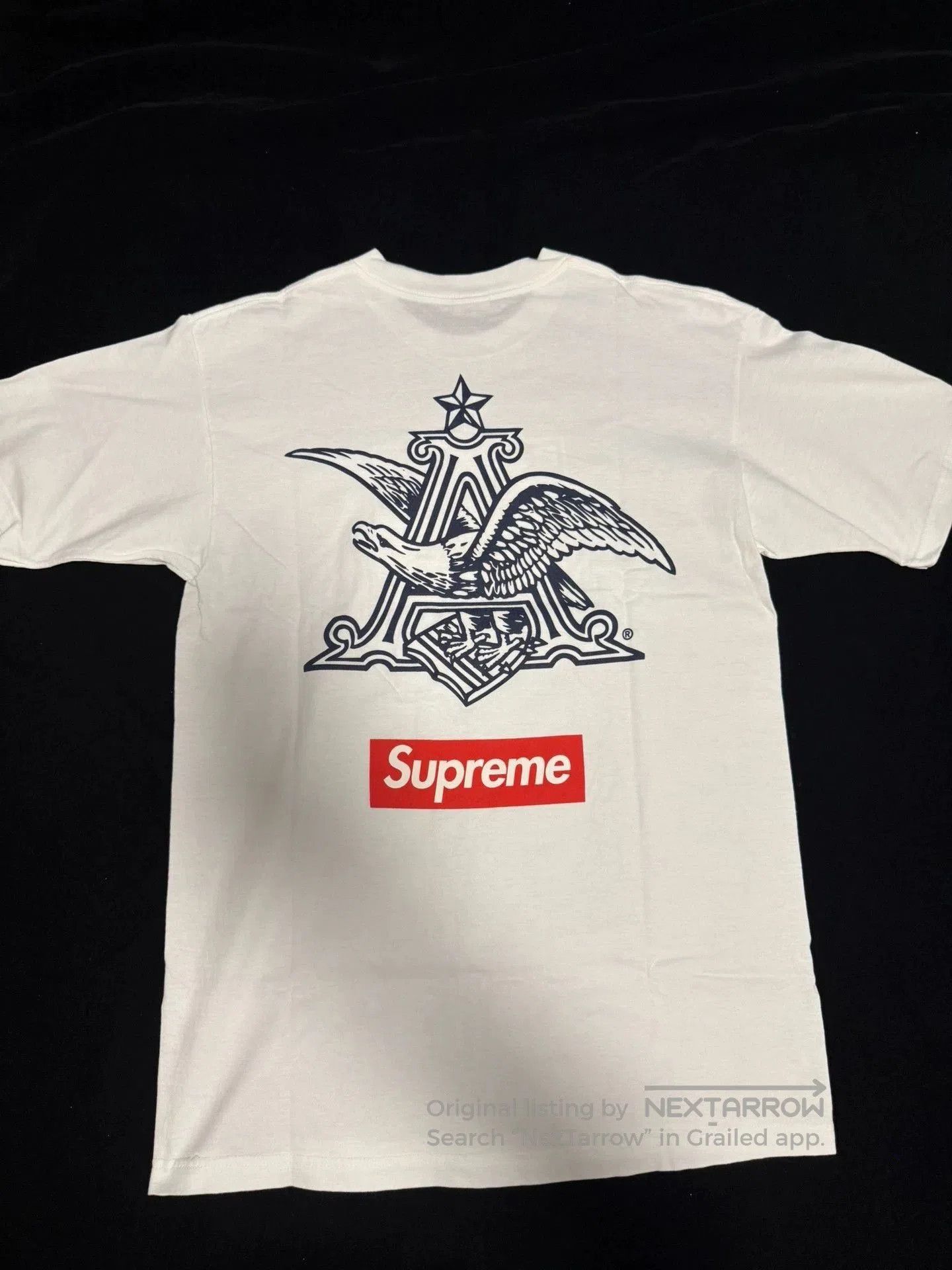 Supreme White Short Sleeve T. Size US L / EU 52-54 / 3 - 1 Thumbnail