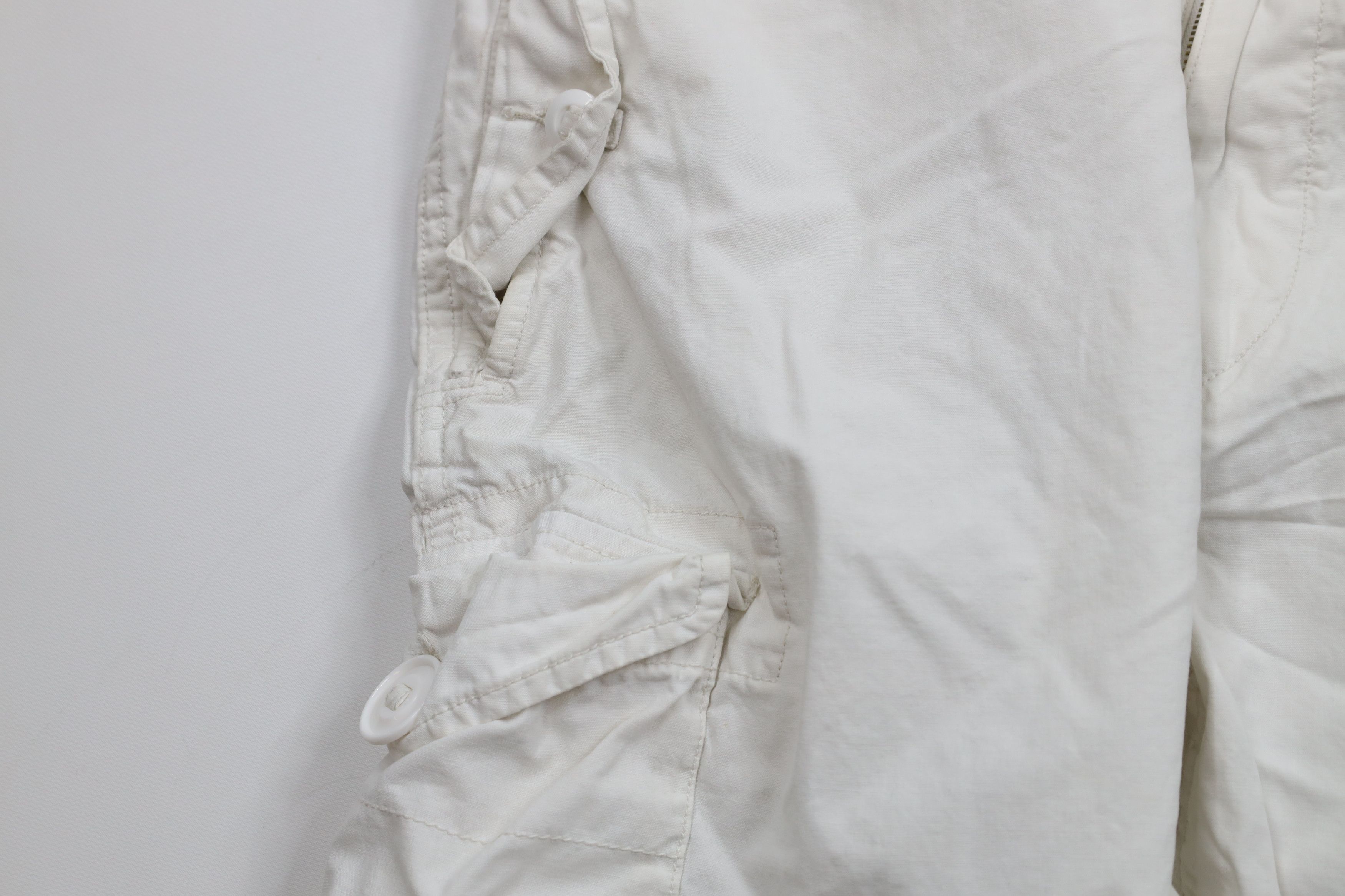 Ralph Lauren × Vintage Vintage 90s Ralph Lauren Military Cargo Shorts Cream Cotton Size US 36 / EU 52 - 5 Thumbnail