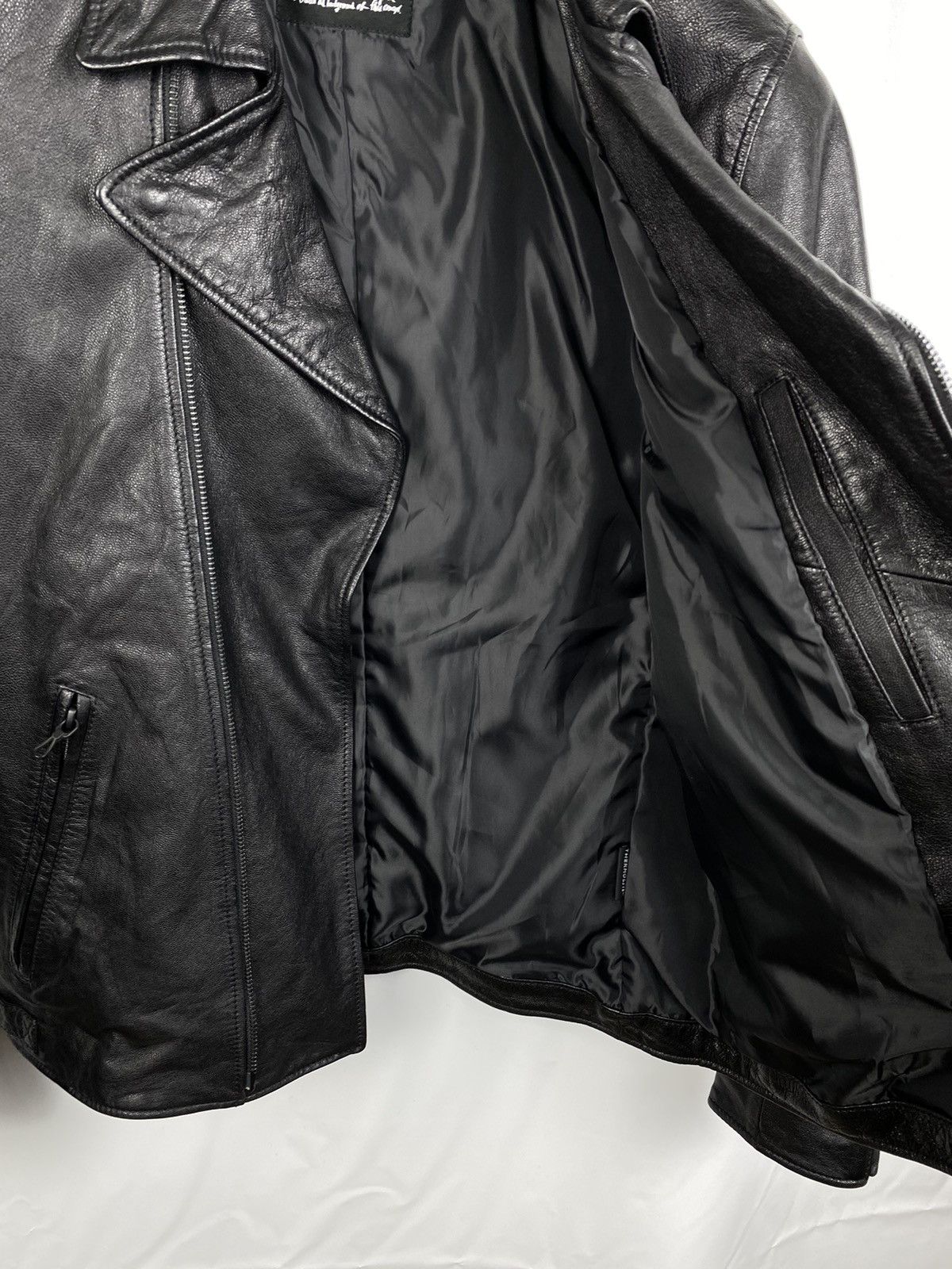 Japanese Brand × NANO universe Nano Universe Japan Goat Skin Biker Jacket Genuine Leather Size US M / EU 48-50 / 2 - 16 Thumbnail