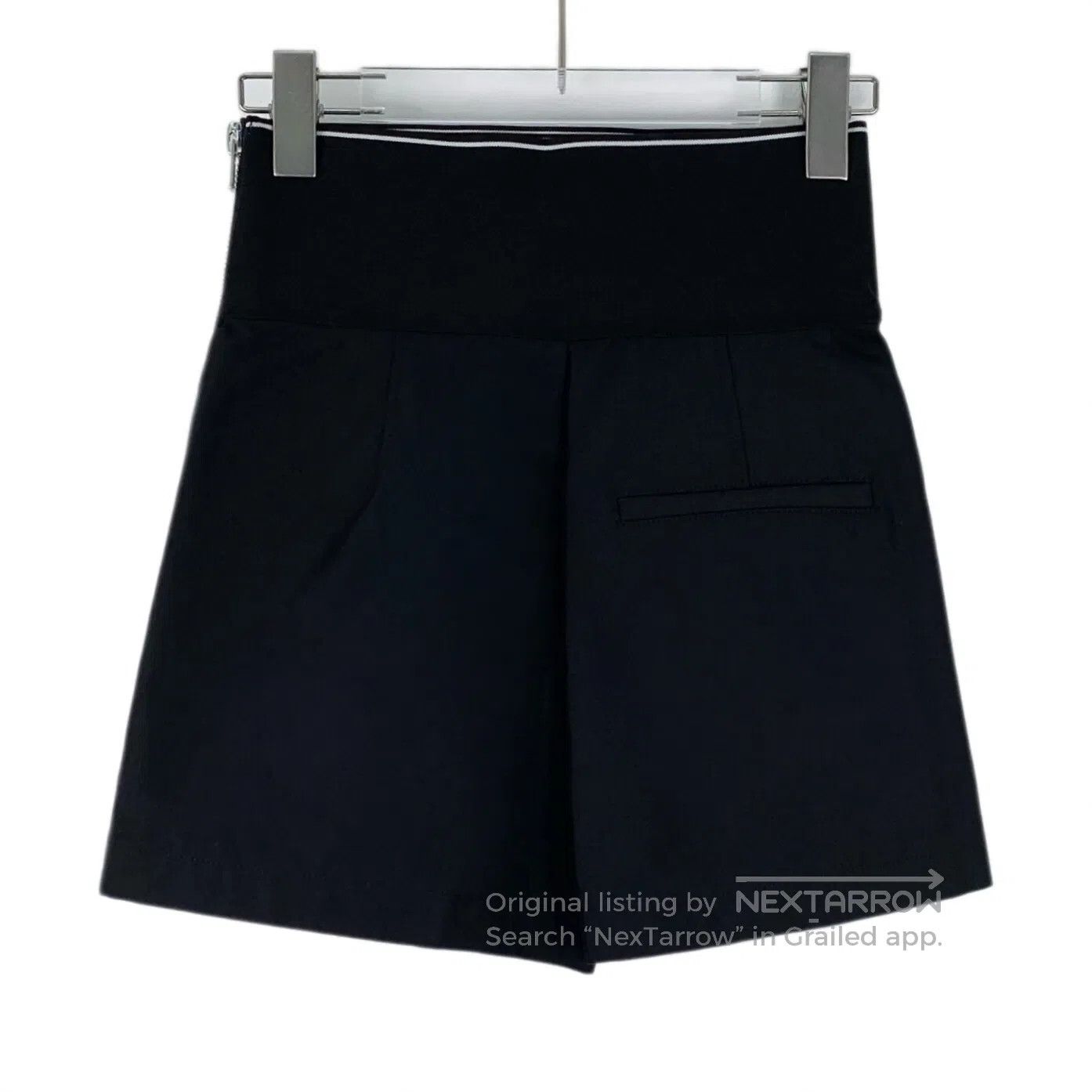 Alexander Wang Alexander Wang size XS Black stretch logo lettered cotton Size US 27 - 2 Thumbnail