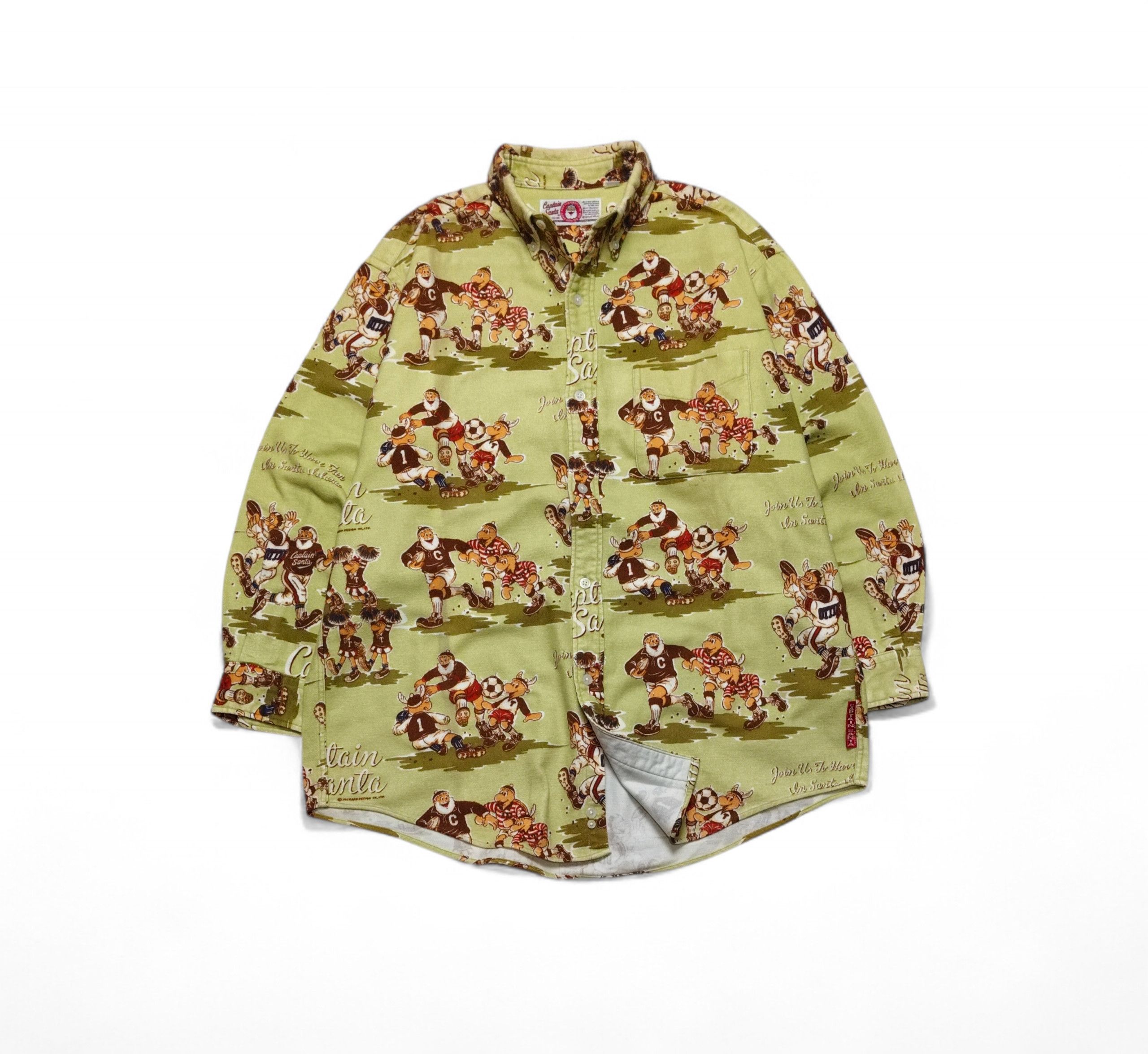 Other 💥SOLD💥VINTAGE CAPTAIN SANTA FLANEL ALL OVER PRINT Size US M / EU 48-50 / 2 - 1 Thumbnail