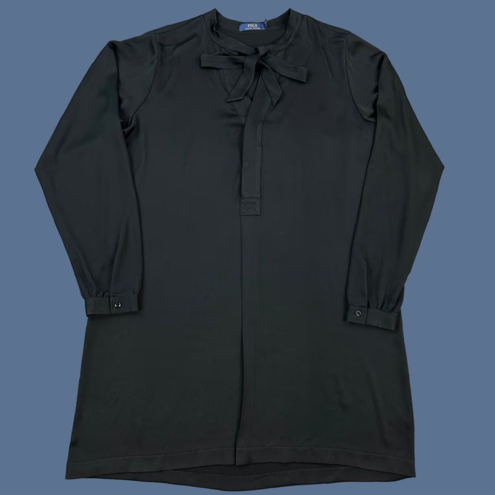 Polo Ralph Lauren Polo Ralph Lauren Dress Women’s 12 Black Tie Neck Long Sleeve Shift Classic Size XL / US 12-14 / IT 48-50 - 1 Thumbnail