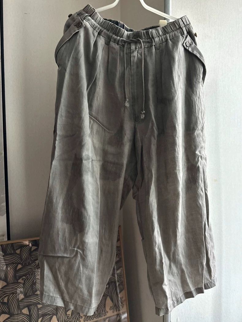 Yohji Yamamoto Yohji Yamamoto size 3 Mainline Silk Wide Pants 2504-Nextar Size US 30 / EU 46 - 8 Thumbnail