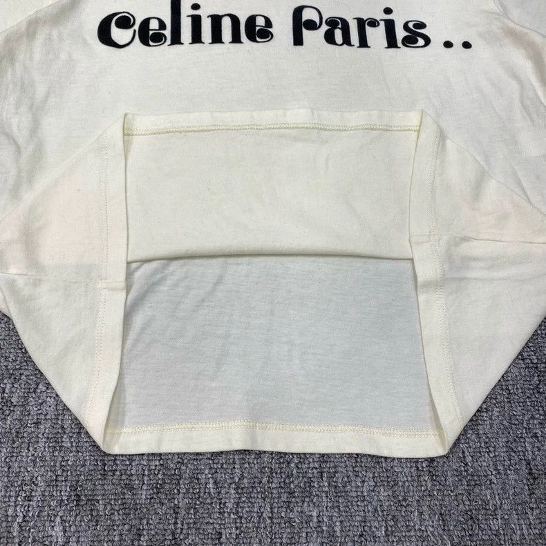 Celine Celine Paris Logo Short Sleeve TShirt Size US M / EU 48-50 / 2 - 5 Thumbnail