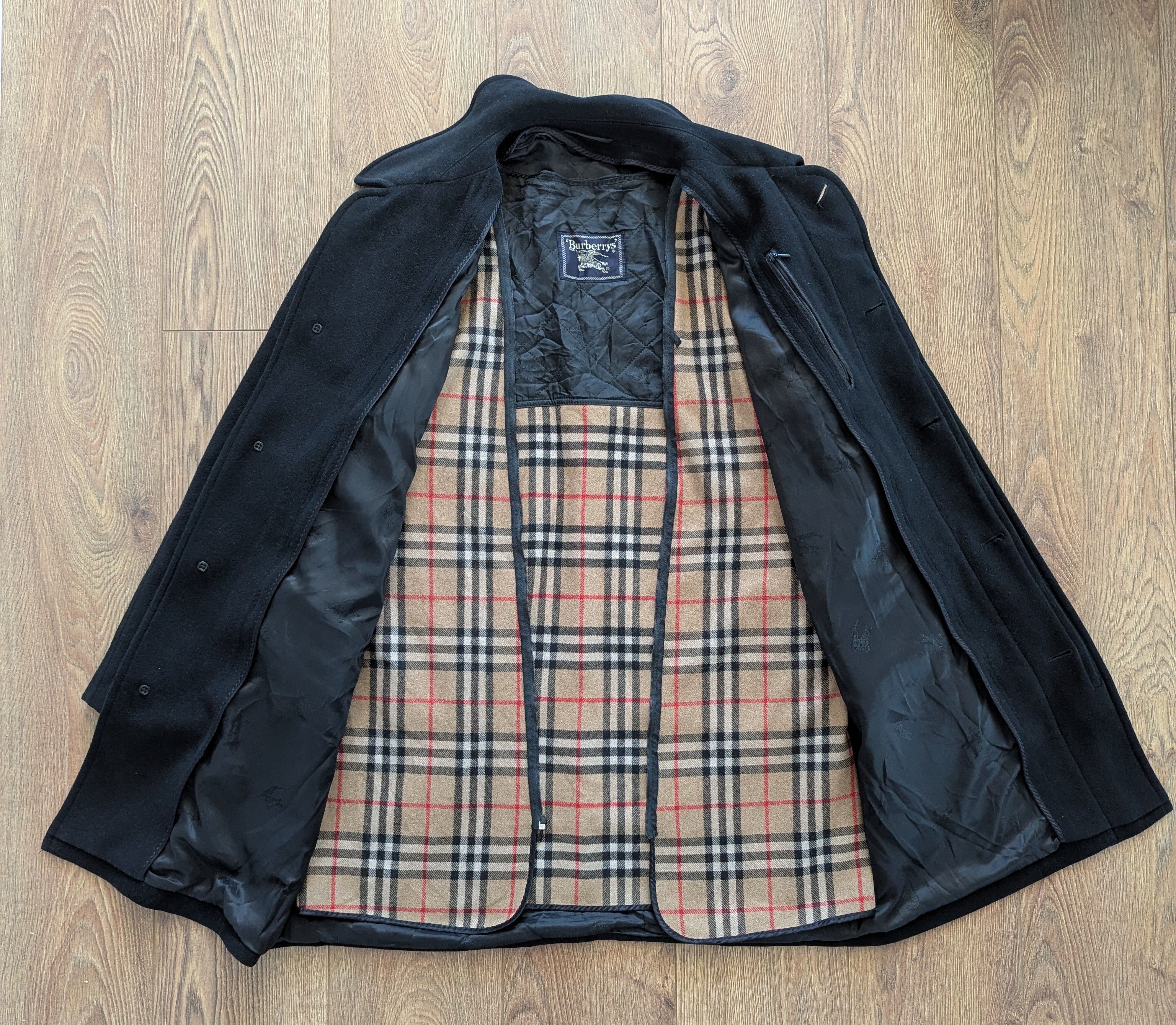 Burberry Vintage BURBERRYS Wool Cashmere Men's Coat + Novachek Lining Size US L / EU 52-54 / 3 - 12 Thumbnail