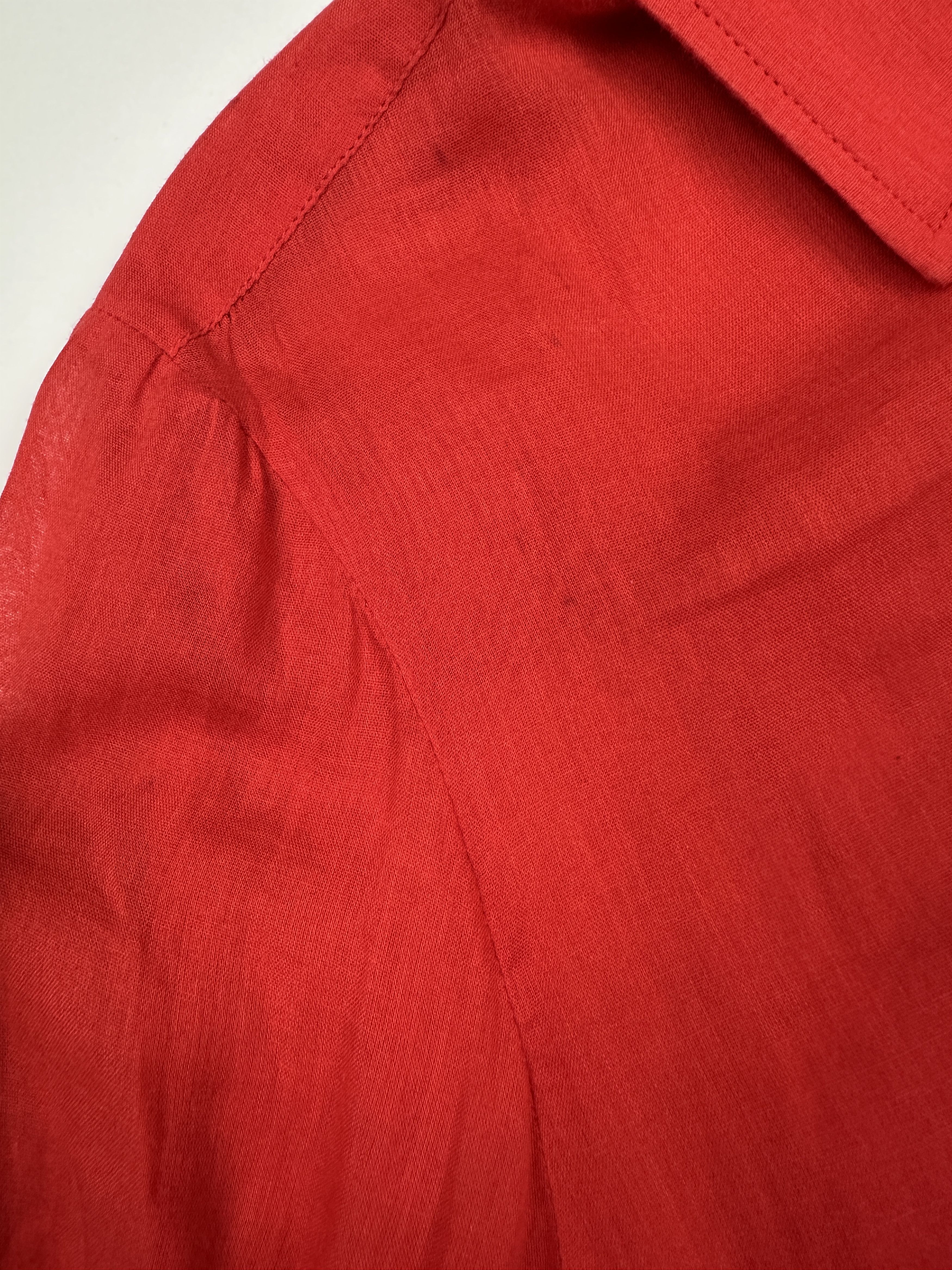 Gucci Gucci Red Blouse With Tied Sleeves Size XS / US 0-2 / IT 36-38 - 6 Thumbnail