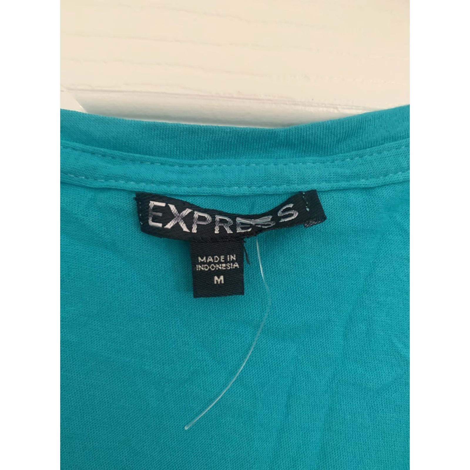 Express Express Womens Medium Blue T-Shirt Size M / US 6-8 / IT 42-44 - 2 Thumbnail