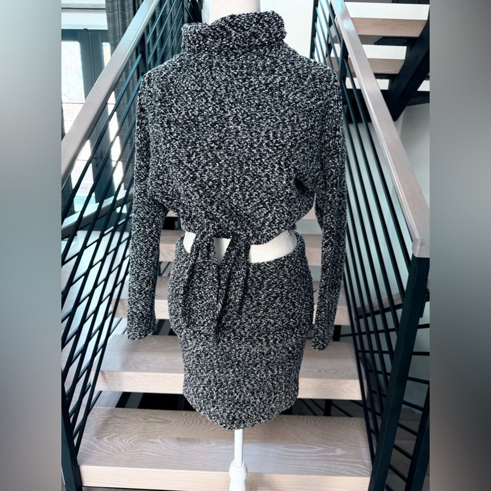 Other New Y2K Cozy and Stylish Black and White Knit Skirt size S Size S / US 4 / IT 40 - 1 Thumbnail
