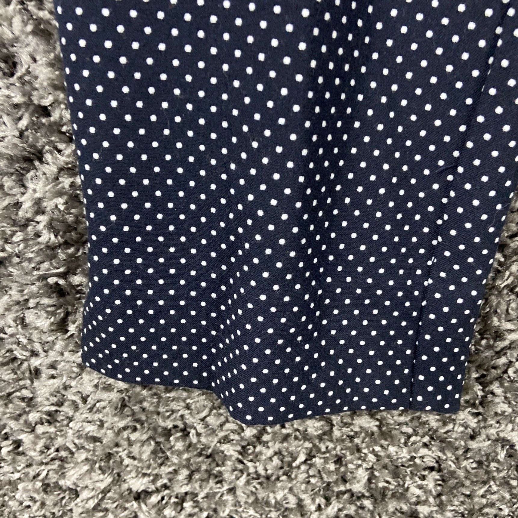 Ann Taylor Ann Taylor Pants Women's 4 Tall Blue Polka Dot Dress Pants Womens Size 27" / US 4 / IT 40 - 2 Thumbnail
