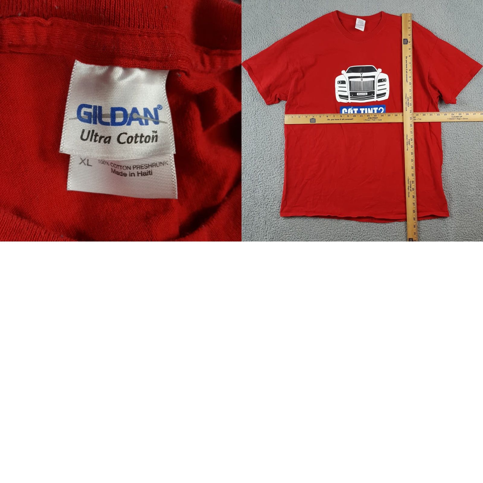 Gildan VINTAGE Gildan T-Shirt Men's XL Red 90s Cars Y2K Luxury Retro Summer Size US XL / EU 56 / 4 - 8 Thumbnail
