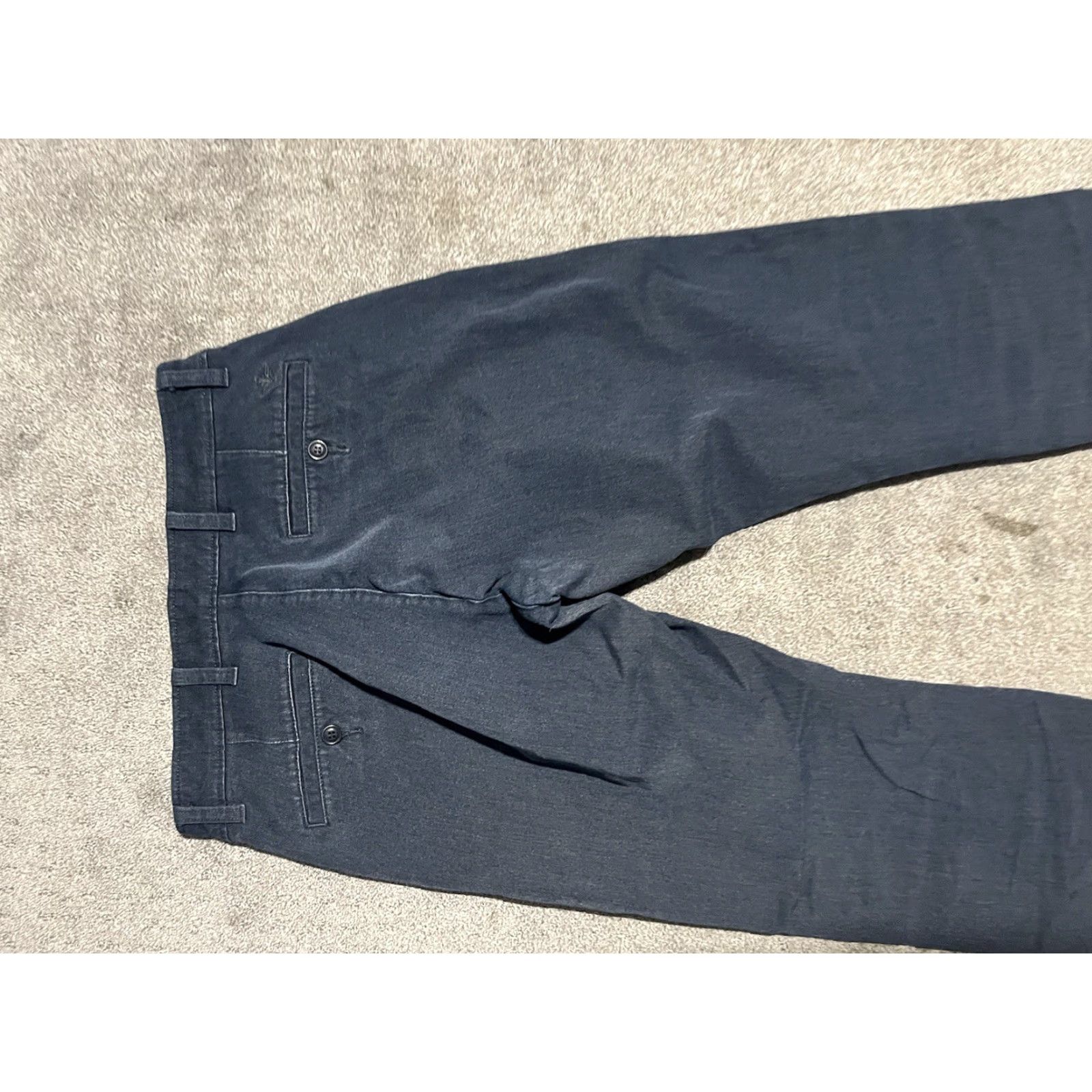 Dockers DOCKERS Mens Chino Straight Pants 30x32 Blue Dockers Signature Khaki 5-Pocket Design Flat Front Mid Rise Button Zip Casual Workwear Pants Mens Size US 30 / EU 46 - 4 Thumbnail