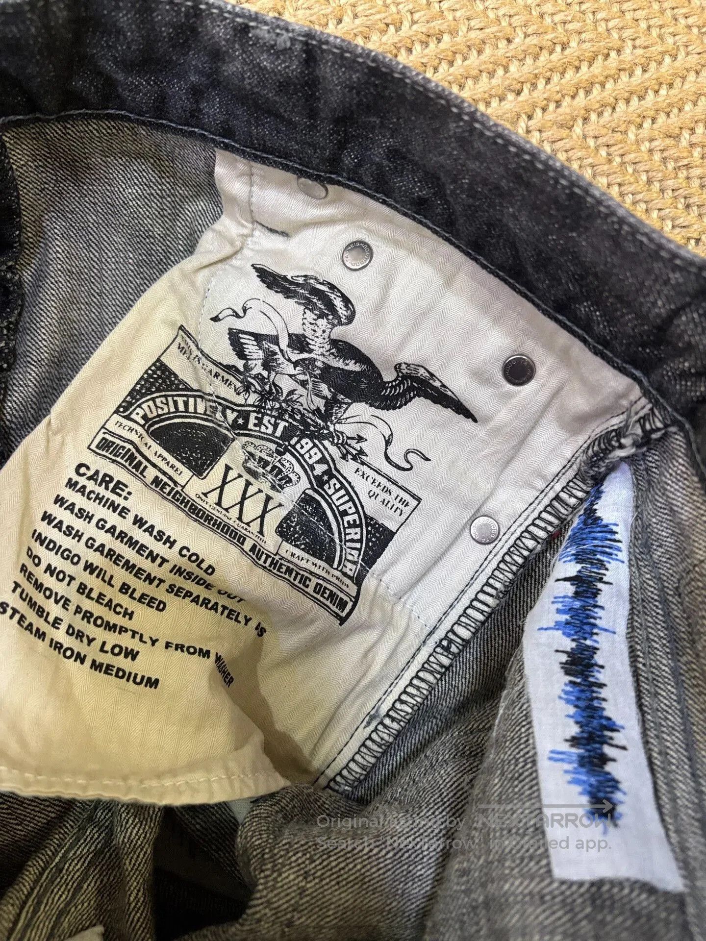 Neighborhood Neighborhood Blue Knife Cut Denim Pants. Size US 42 / EU 58 - 7 Thumbnail