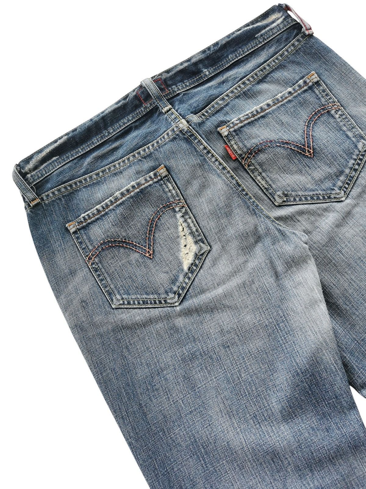 Levi's Womens Vintage Levis Redloop Flare Jeans Style Vibes LGB Size 32" / US 10 / IT 46 - 4 Thumbnail