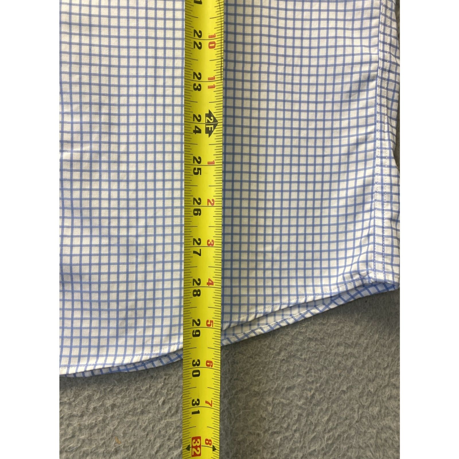 UNTUCKit UNTUCKit Button-Up Shirt Mens XL Blue Short Sleeve Check Casual Preppy Size US XL / EU 56 / 4 - 6 Thumbnail
