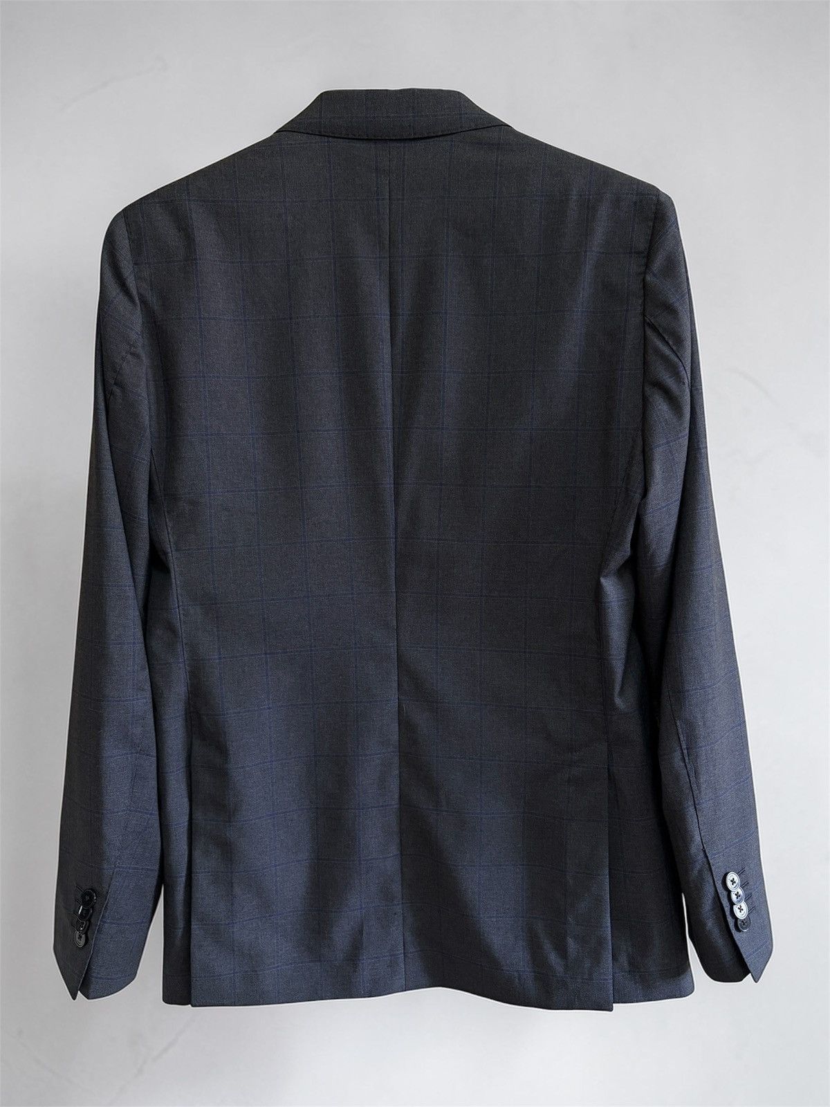 Boggi Boggi Milano x Reda Super 110s Grey Plaid Blazer 48 Size 38R - 2 Thumbnail