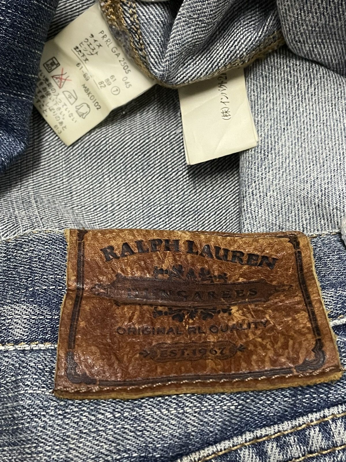 Polo Ralph Lauren VINTAGE POLO RALPH LAUREN 90S DESIGNER FLARED ICONIC DENIM Size US 27 - 19 Thumbnail