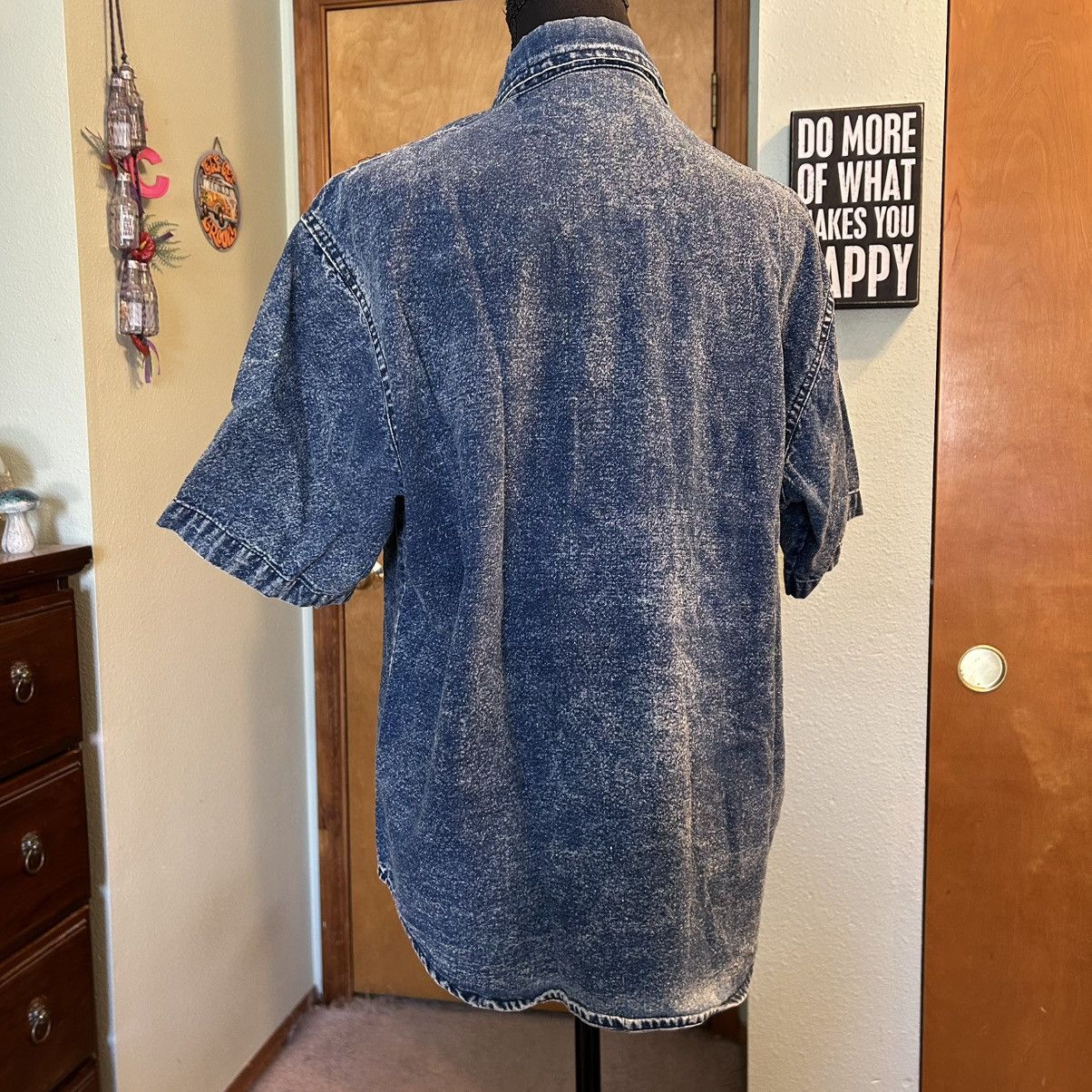 Other Vintage denim acid washed SS button down embroidered top S Size S / US 4 / IT 40 - 3 Thumbnail