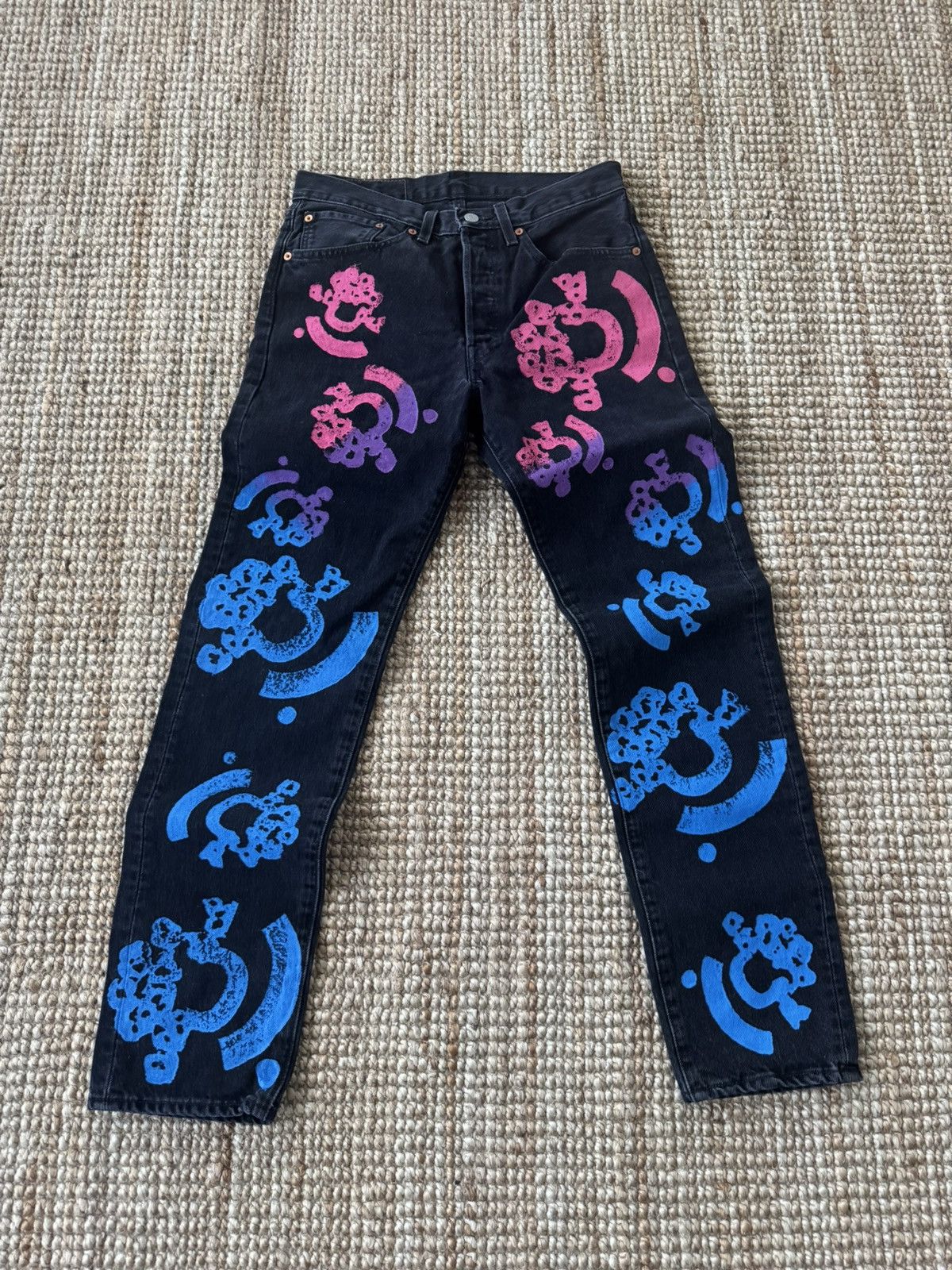 DENIM TEARS × Levi's DENIM TEARS BSTROY JEANS Size US 31 - 1 Thumbnail