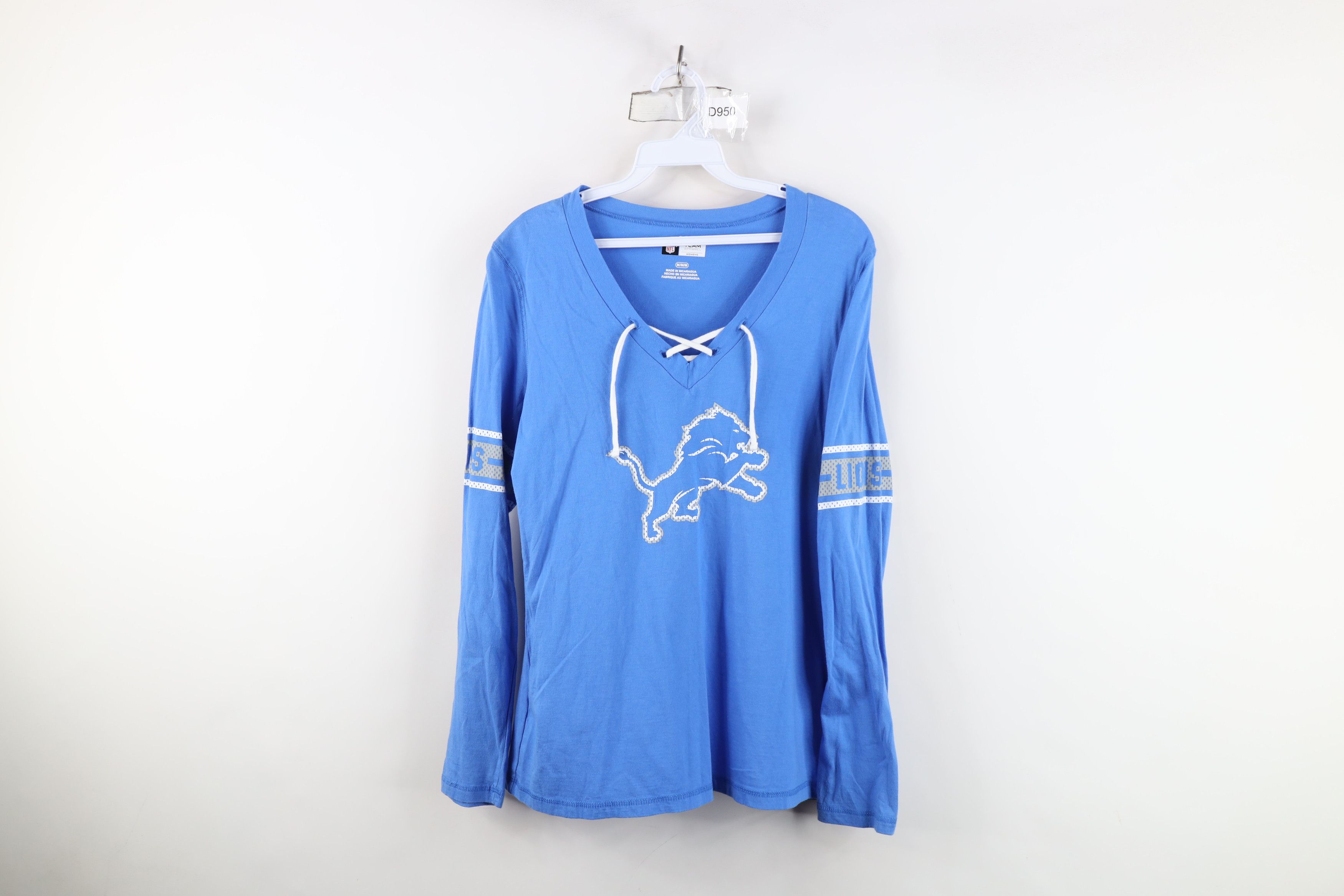 Vintage Vintage NFL Faded Detroit Lions Football Jersey T-Shirt Blue Size M / US 6-8 / IT 42-44 - 1 Thumbnail