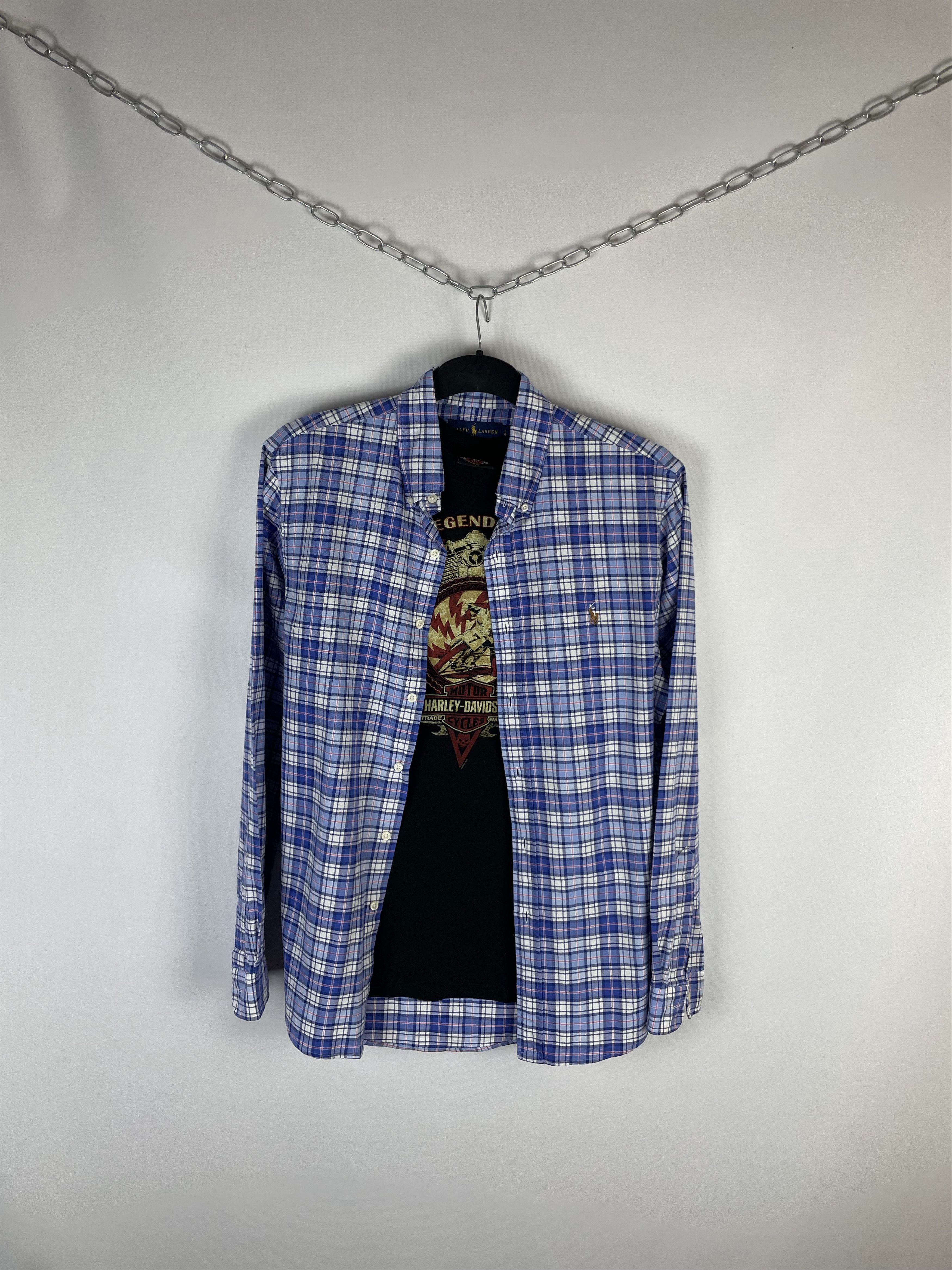 Flannel Flannel Polo Ralph Lauren Vintage Mens Shirt Size US L / EU 52-54 / 3 - 1 Thumbnail