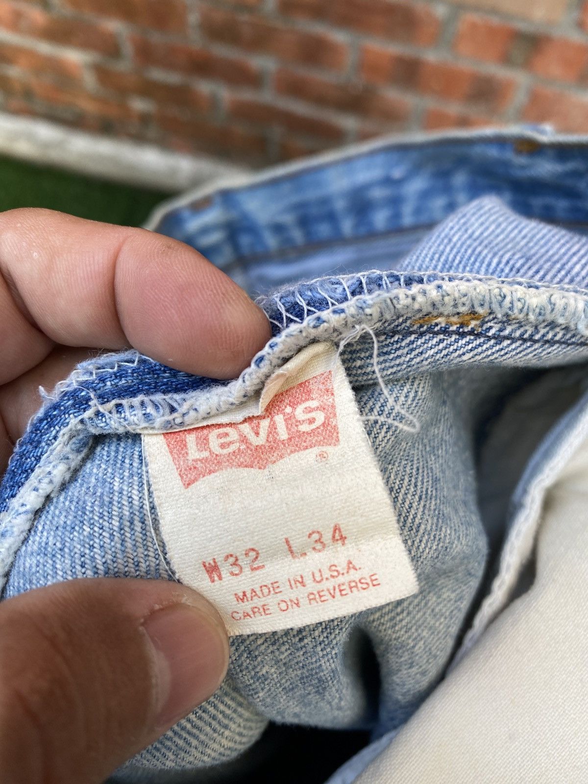 Levi's Vintage Clothing W32x34 Vintage levi's 501 80s made in USA distressed denime Size US 32 / EU 48 - 9 Thumbnail
