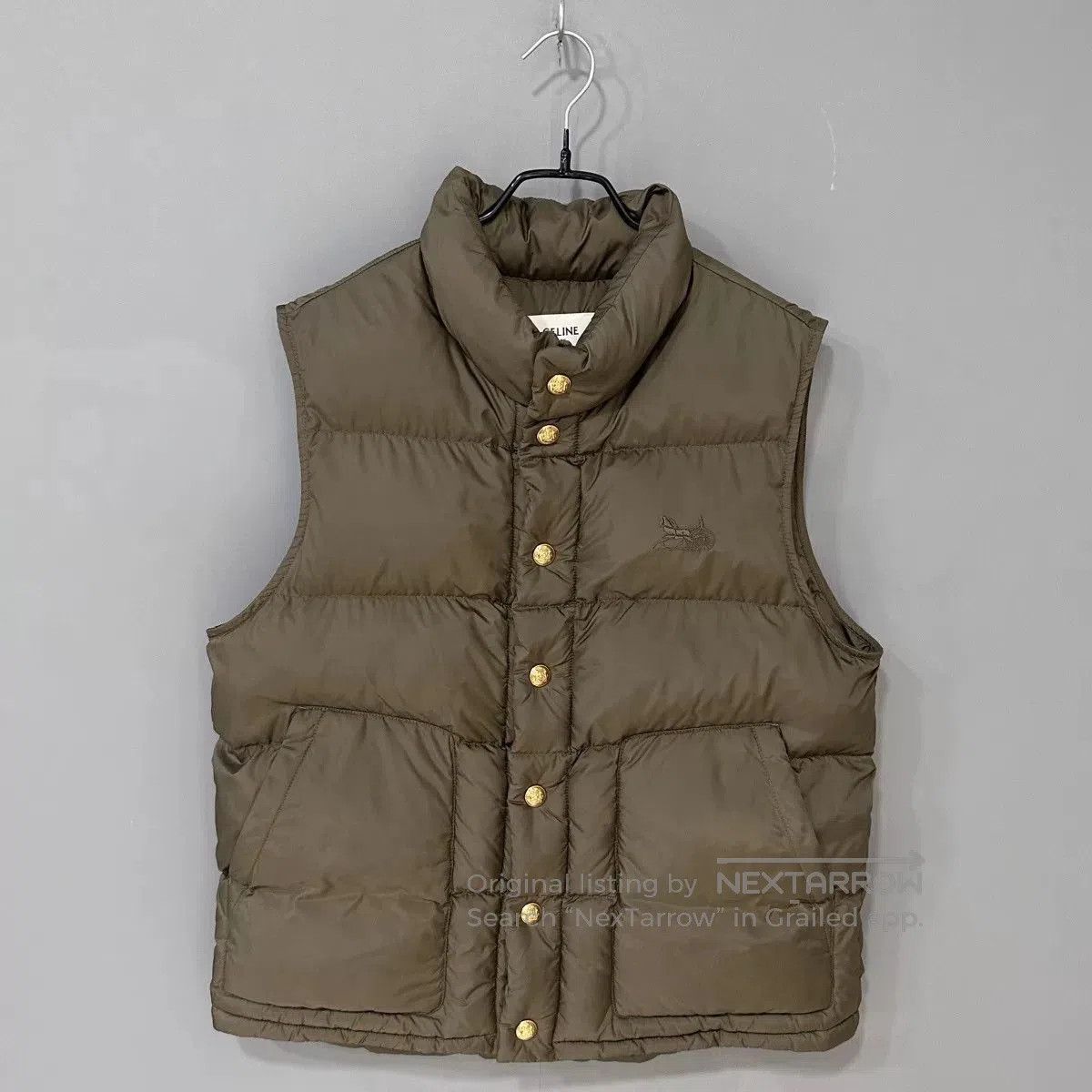 Celine celine padded vest in olive green. Size US M / EU 48-50 / 2 - 1 Thumbnail