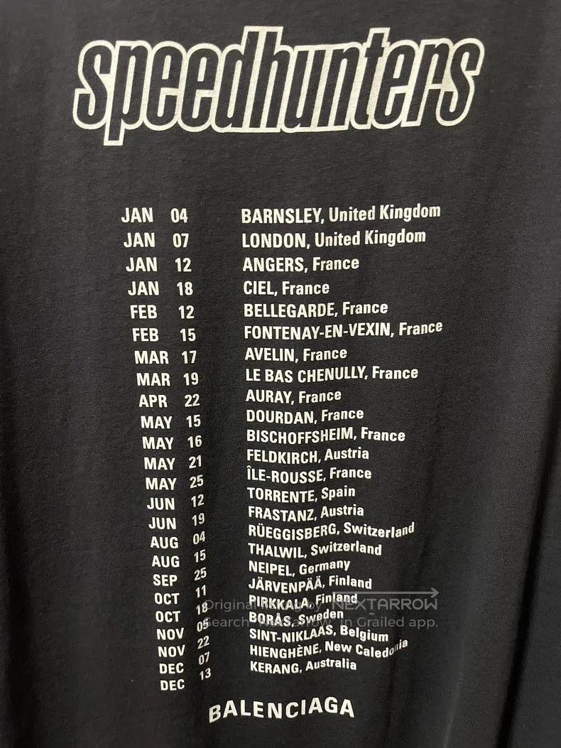 Balenciaga Balenciaga Speedhunters Blue Graphic Tee. Size US XS / EU 42 / 0 - 5 Thumbnail