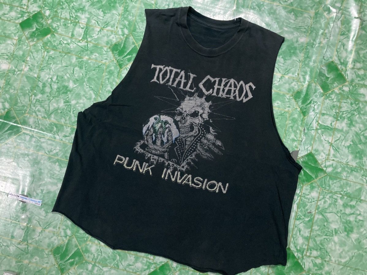 Band Tees × Punk and Yo × Vintage Vintage T-shirt Vest Total Chaos 90s Size US L / EU 52-54 / 3 - 1 Thumbnail