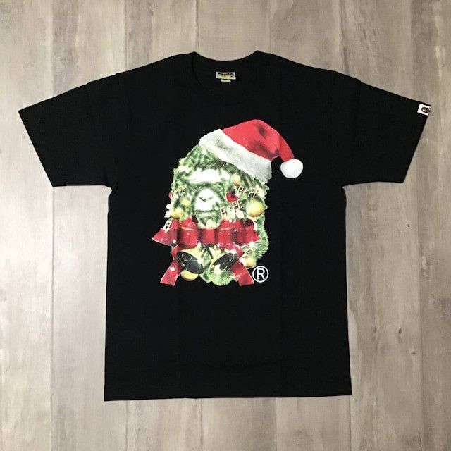 Bape BAPE Christmas Tree Santa Claus APE HEAD T-shirt Size US M / EU 48-50 / 2 - 1 Thumbnail