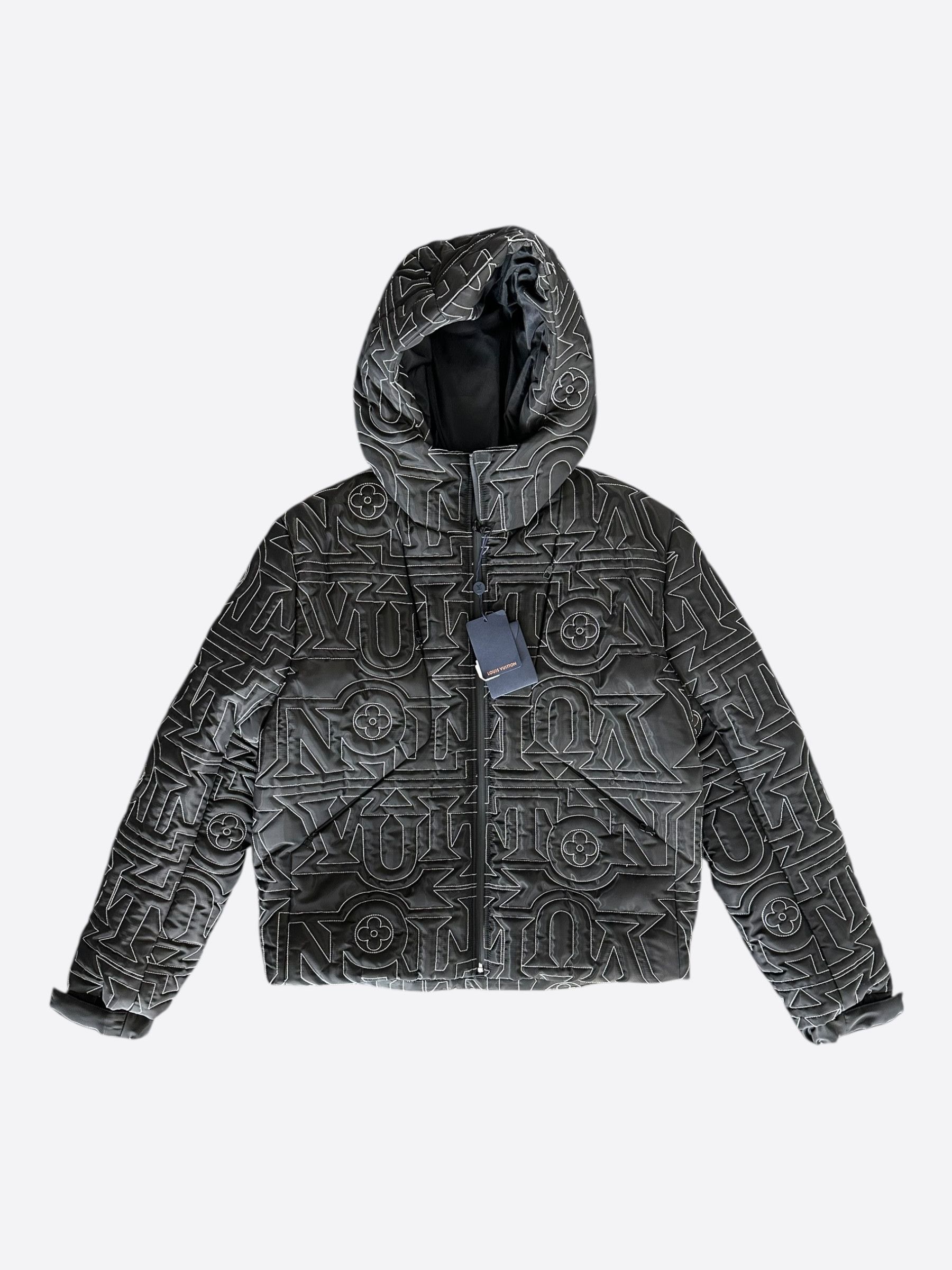 Louis Vuitton Louis Vuitton Black & White Snow Capsule Puffer Jacket Size US M / EU 48-50 / 2 - 1 Thumbnail