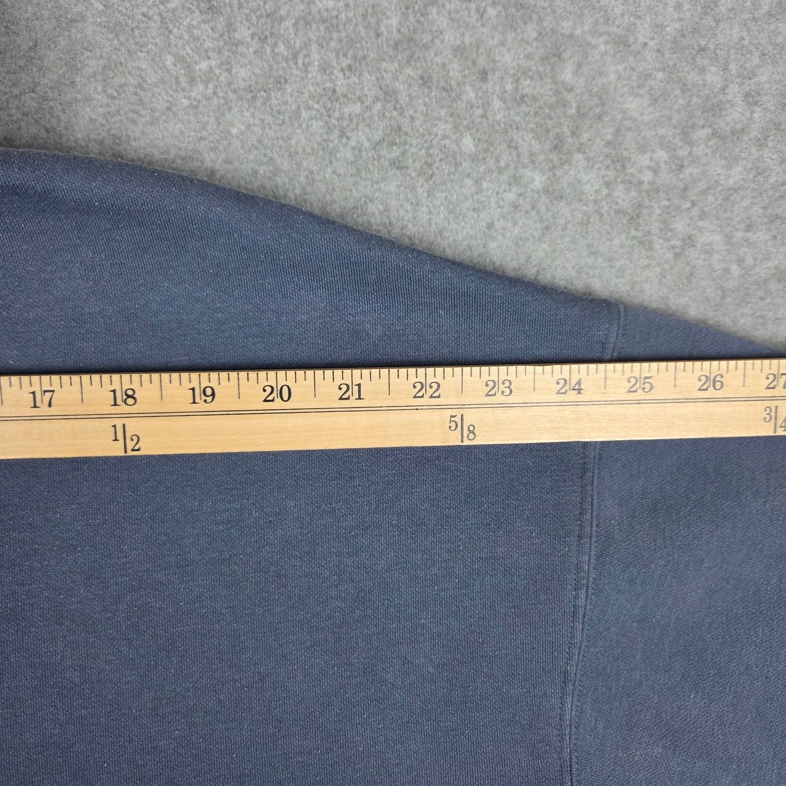 H&M H&M Small Oversized "NYCBKN" Half Zip Blue Sweatshirt Size US S / EU 44-46 / 1 - 12 Thumbnail