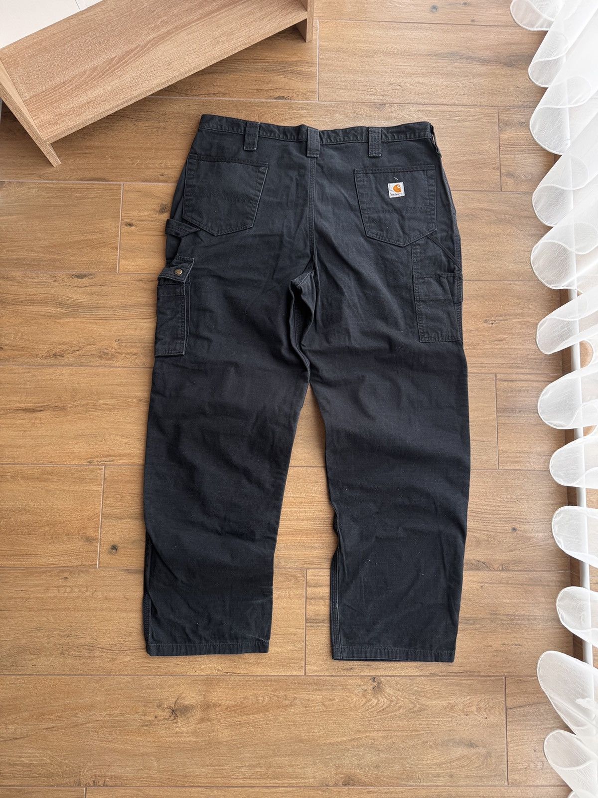 Carhartt × Carhartt Wip × Vintage Vintage Carhartt WIP Workwear Black Streetwear Pants Size US 40 / EU 56 - 9 Thumbnail