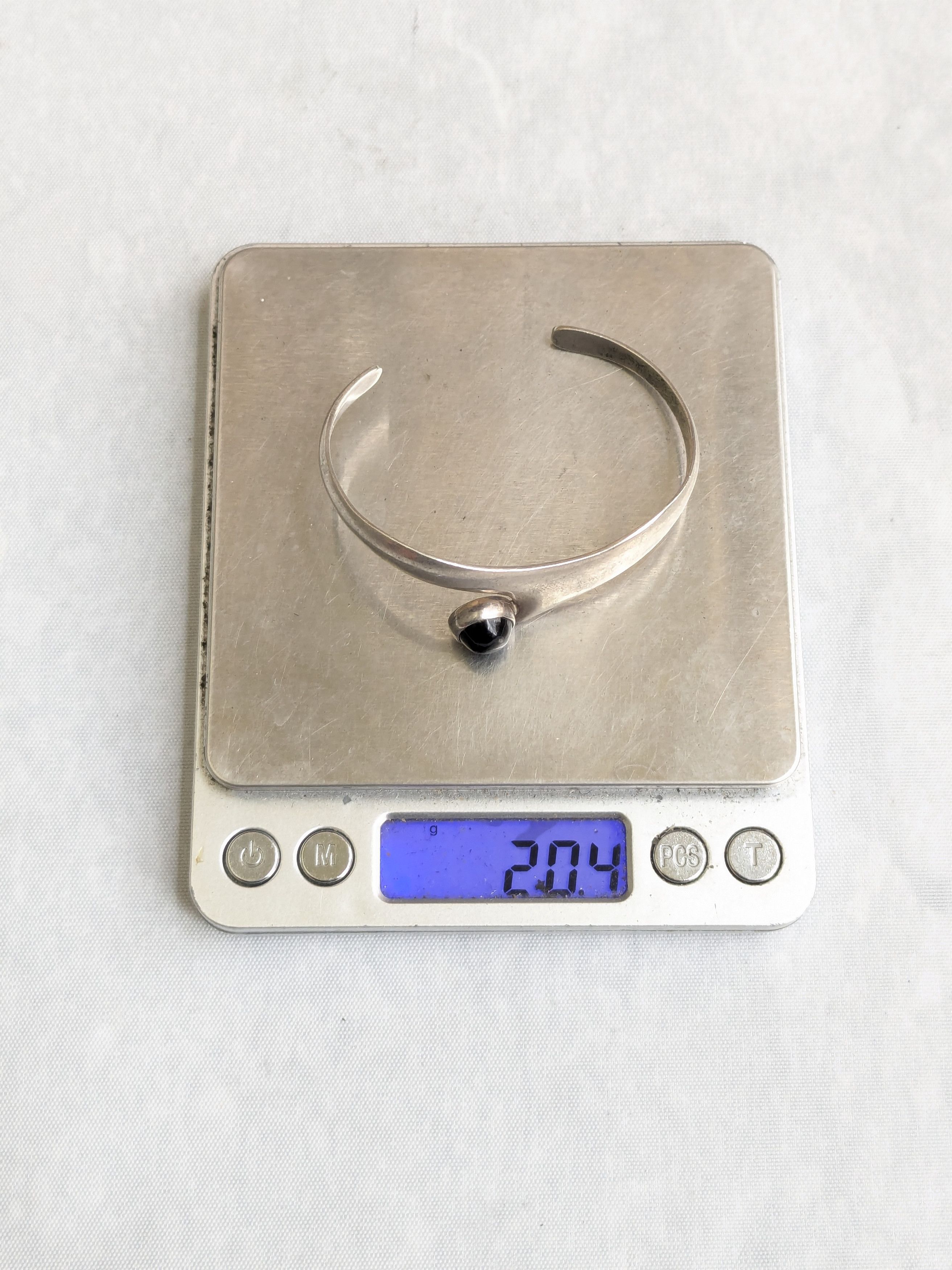 Jewelry Vintage Sterling Silver Cuff Bracelet Taxco Mexico 6.5" Size ONE SIZE - 13 Thumbnail