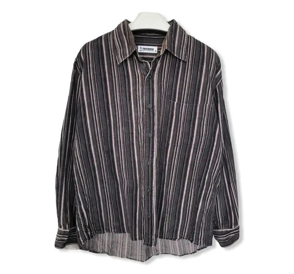 Renoma Vintage Renoma Striped Desingn Flannel shirt 👕 Size US M / EU 48-50 / 2 - 1 Thumbnail