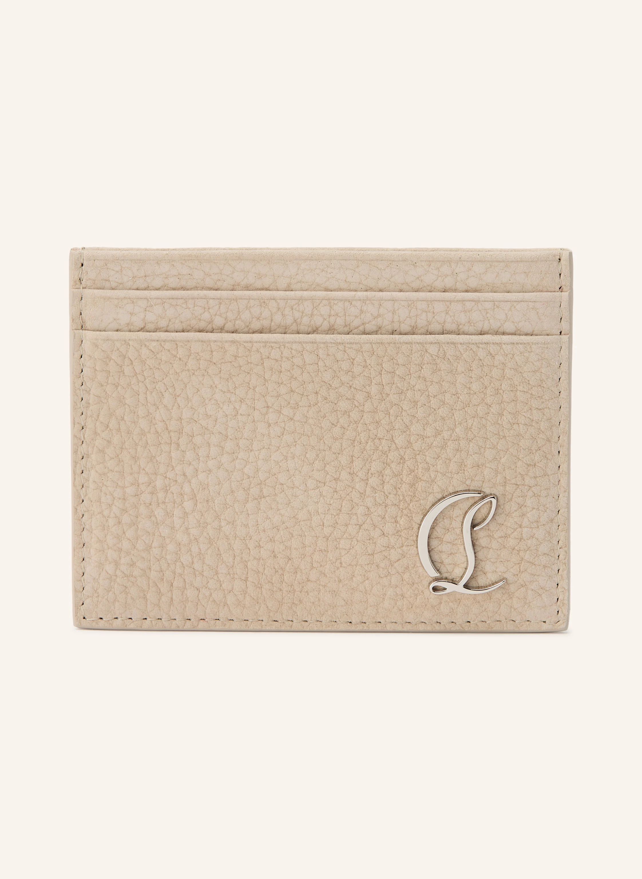 Christian Louboutin os11x0526 Size: OS / Mooncrest Card Case in Beige Size ONE SIZE - 1 Thumbnail